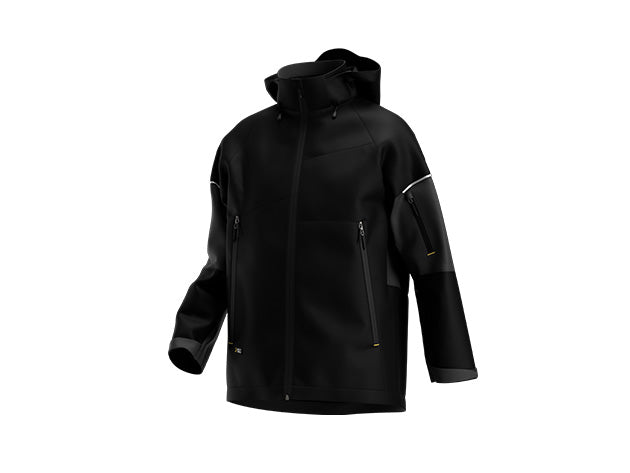 Regenjacken Schwarz/Dunkelgrau Safety Jogger Workwear KASAI RAIN JKT M 