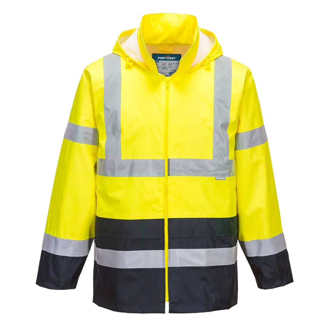 Klassische Kontrast Warnschutz-Regenjacke  H443 - KERA Arbeitsschutz