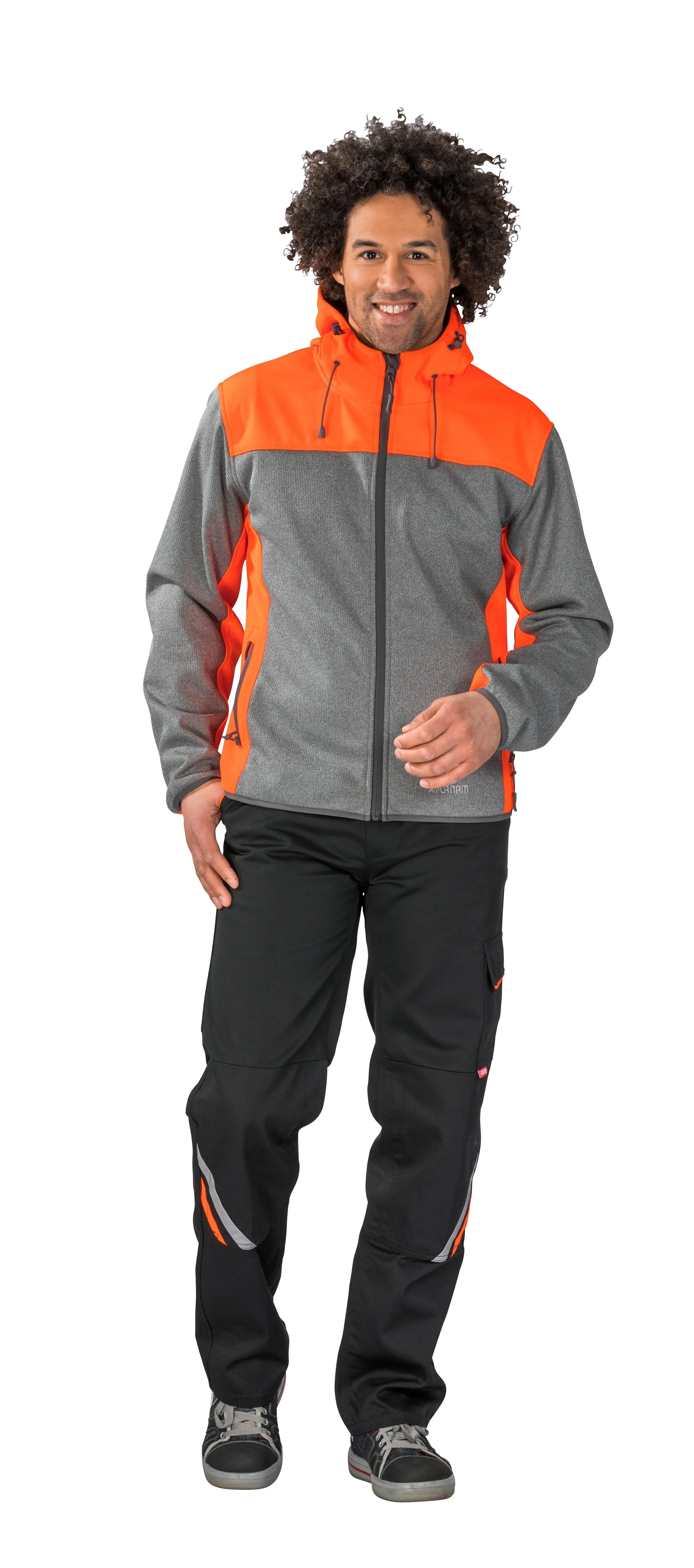 Kontrast Softshelljacke Herren Ganzjährig, Frühling, Herbst Planam grau - KERA Arbeitsschutz