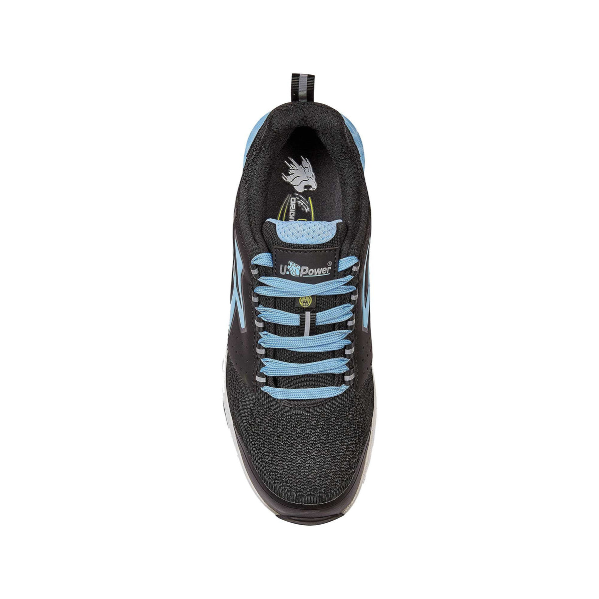 U-Power Sicherheitshalbschuhe S1PS LORAS ESD BLACK / BABY BLUE
