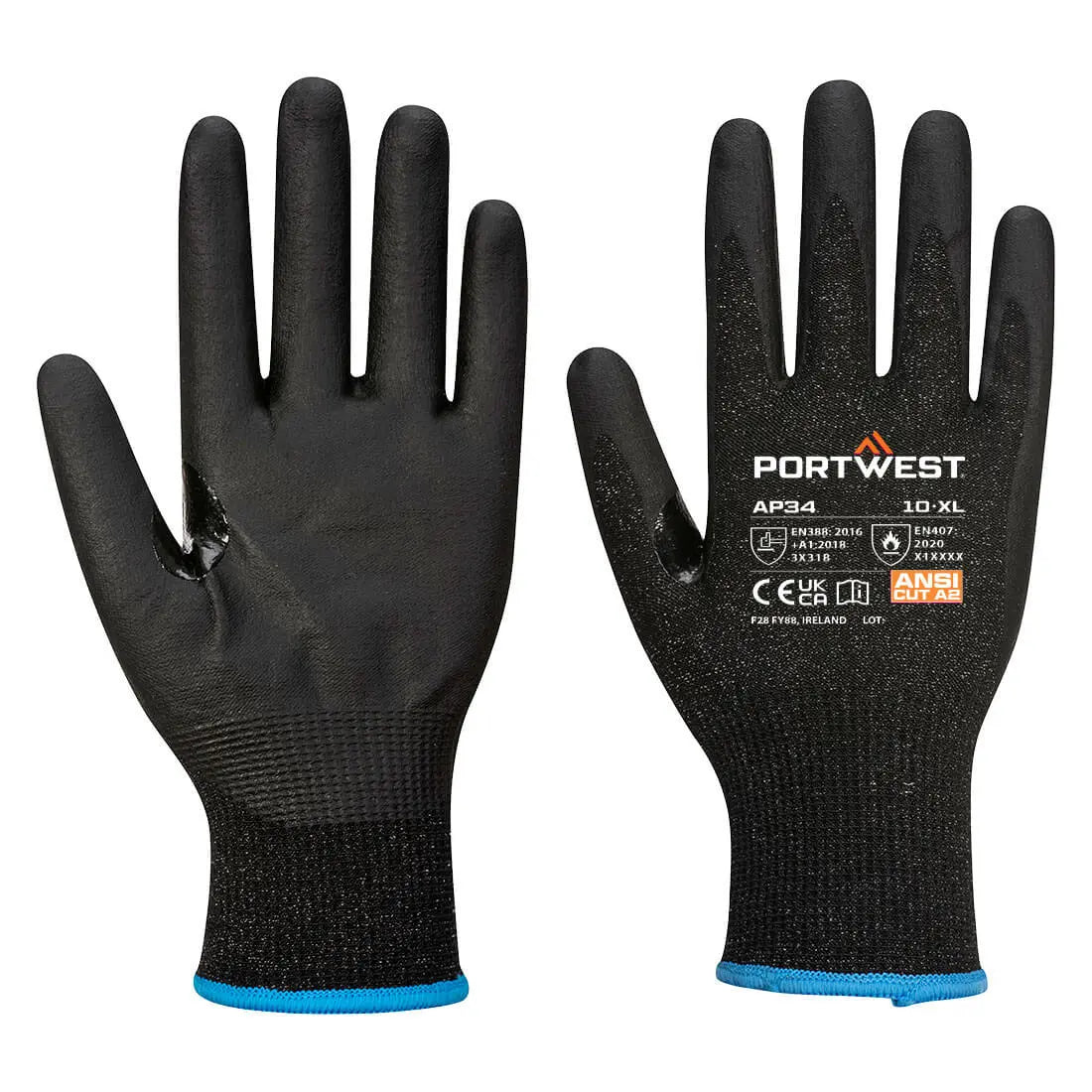 LR15 Nitril-Schaum Touchscreen-Handschuh PK12 AP34 - KERA Arbeitsschutz