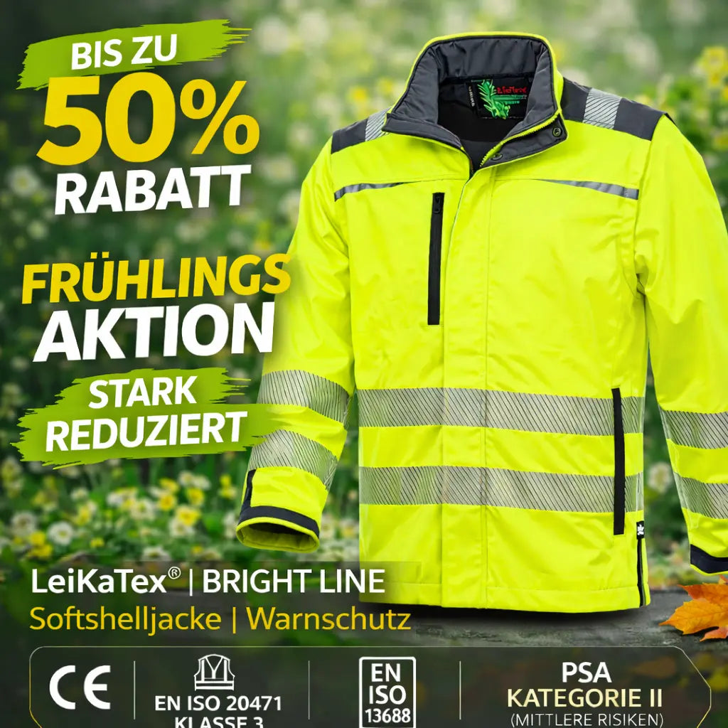 LeiKaTex® | BRIGHT LINE | Softshelljacke | Warnschutz