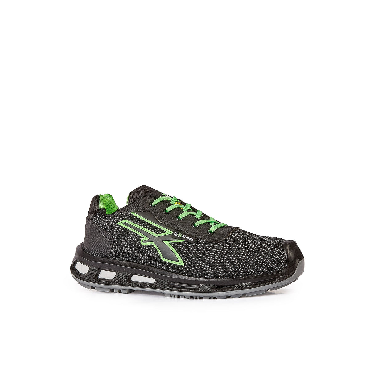 U-Power Sicherheitshalbschuhe S3S MALIBU s ESD BLACK / VERDE FLUO