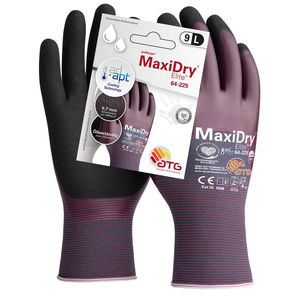 MaxiDry® Elite™ Nylon-Strickhandschuhe (64-225 HCT), SB-Ver.-72 Paar ATG®
