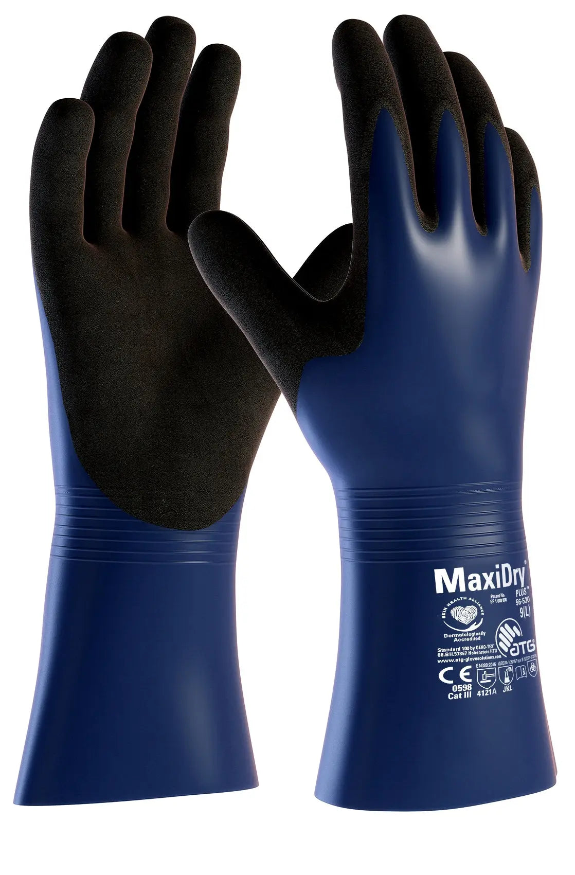 MaxiDry® Plus™ Chemikalienschutz-Handschuhe (56-530)-72 Paar ATG®