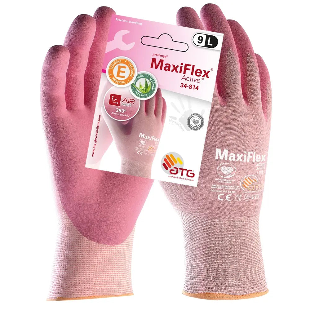 MaxiFlex® Active™Nylon-Strickhandschuhe (34-814 HCT) SB-Verp-144 Paar ATG®