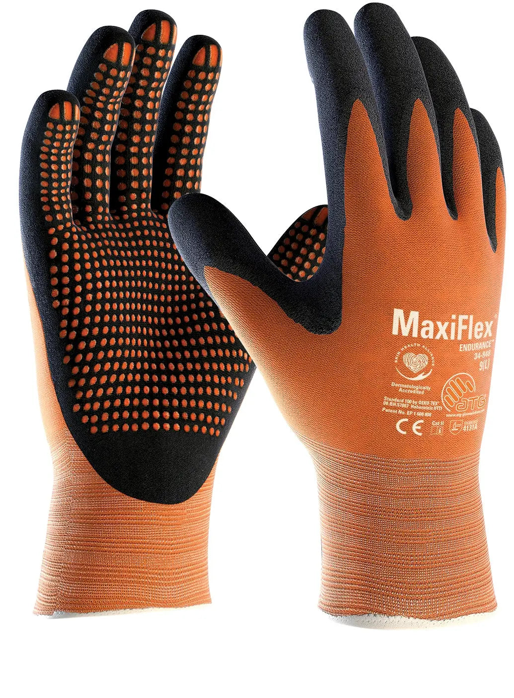 MaxiFlex® Endurance™ Nylon-Strickhandschuhe orange (34-848)-144 Paar ATG®