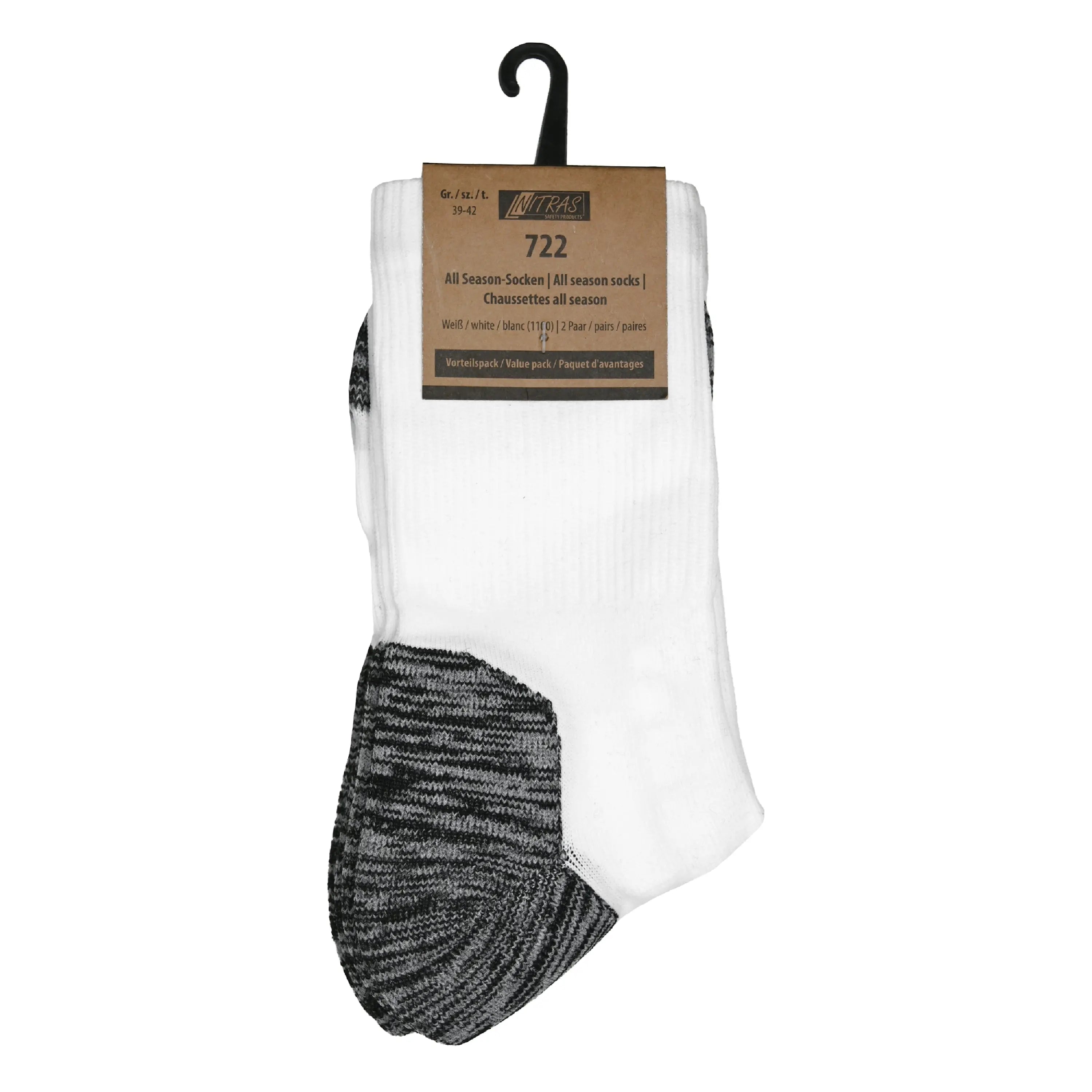 NITRAS All Season-Socken, weiß, OEKO-TEX - KERA Arbeitsschutz