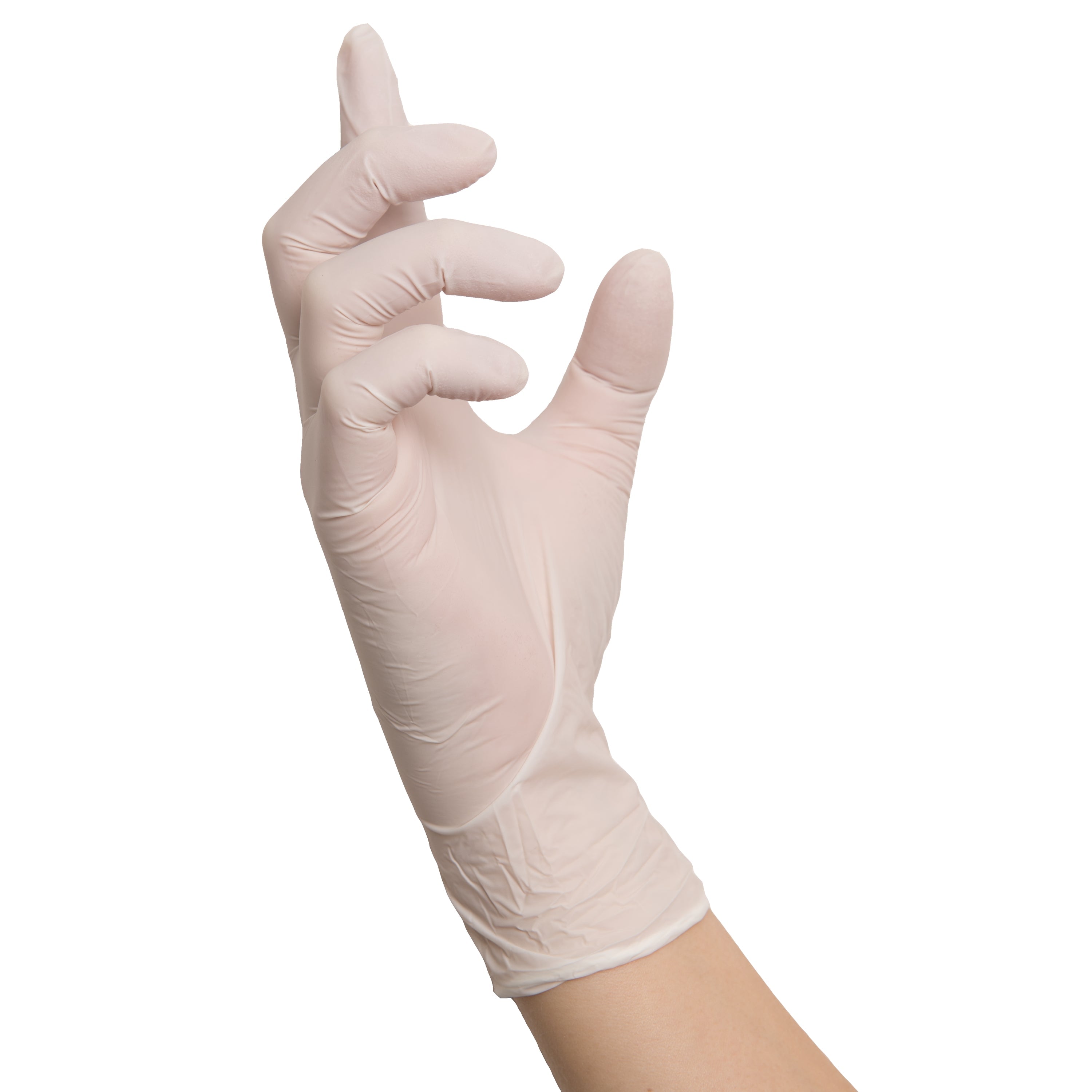 NITRAS BIG WHITE WAVE, Nitril-Einmalhandschuhe, weiß, EN 455, EN ISO 21420, EN ISO 374, EN 421, Box à 200 Stück 