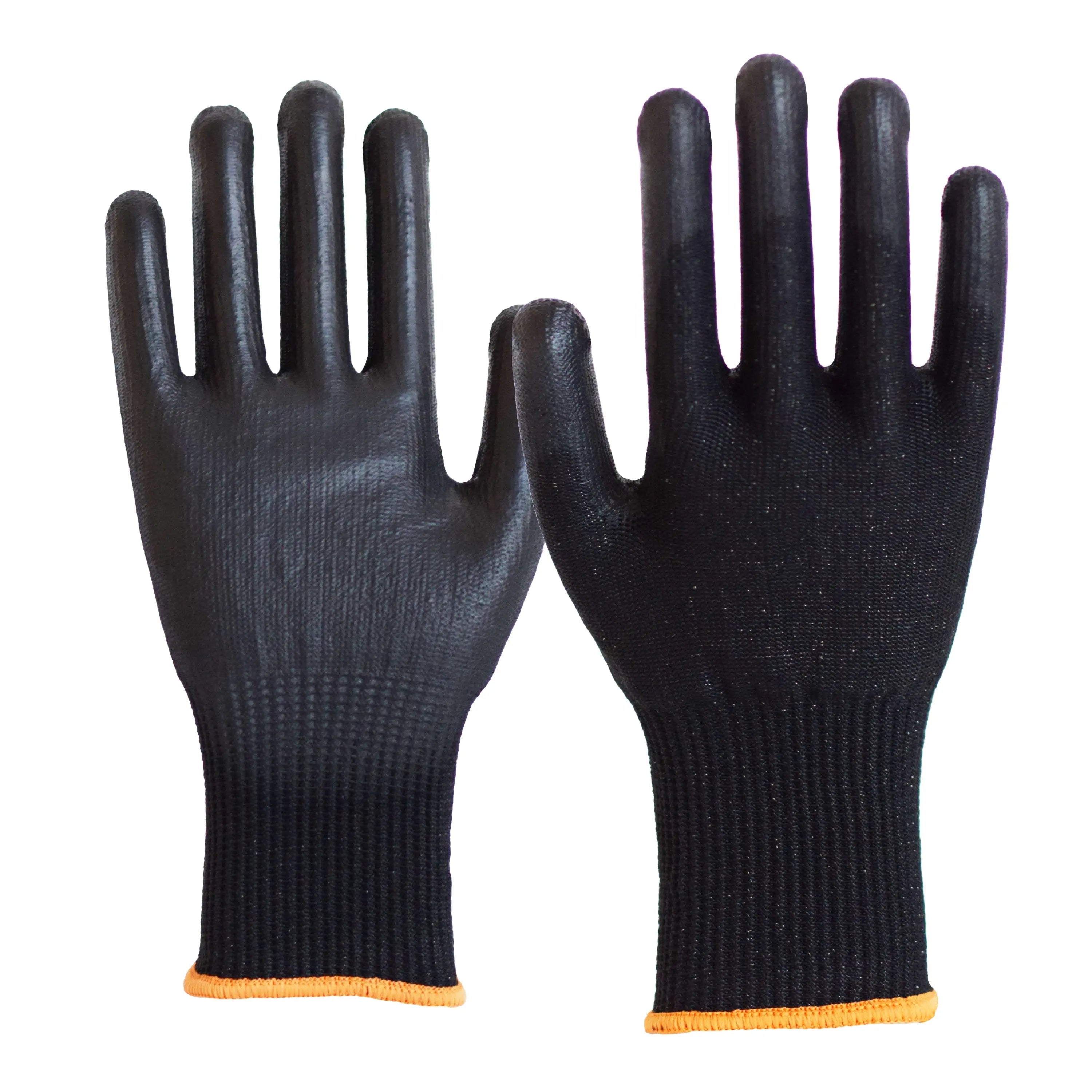 NITRAS CUT F, Schnittschutzhandschuhe, schwarz / schwarz, EN 388 - KERA Arbeitsschutz
