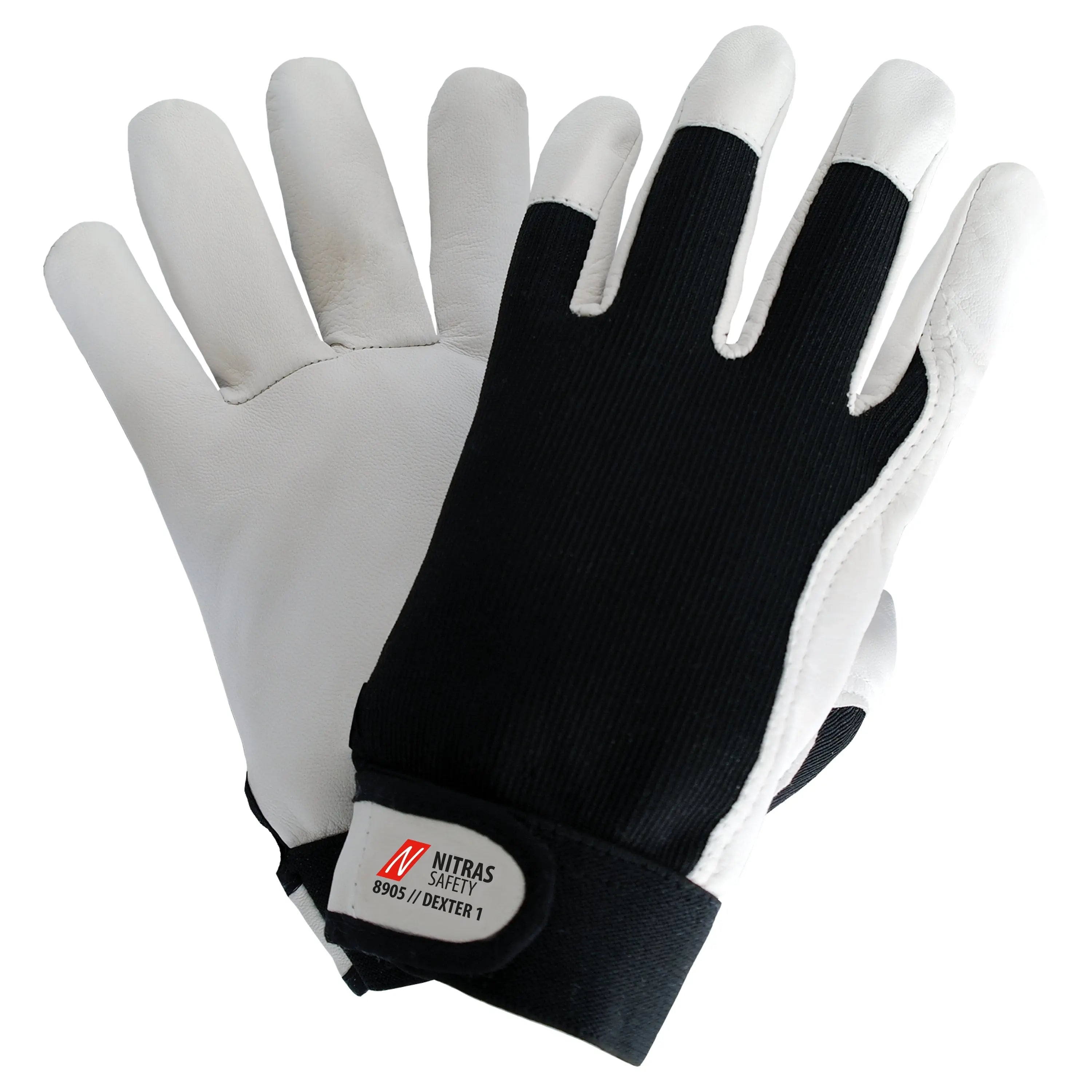 NITRAS DEXTER 1, Mechanikerhandschuhe, grau / schwarz, EN 388 - KERA Arbeitsschutz