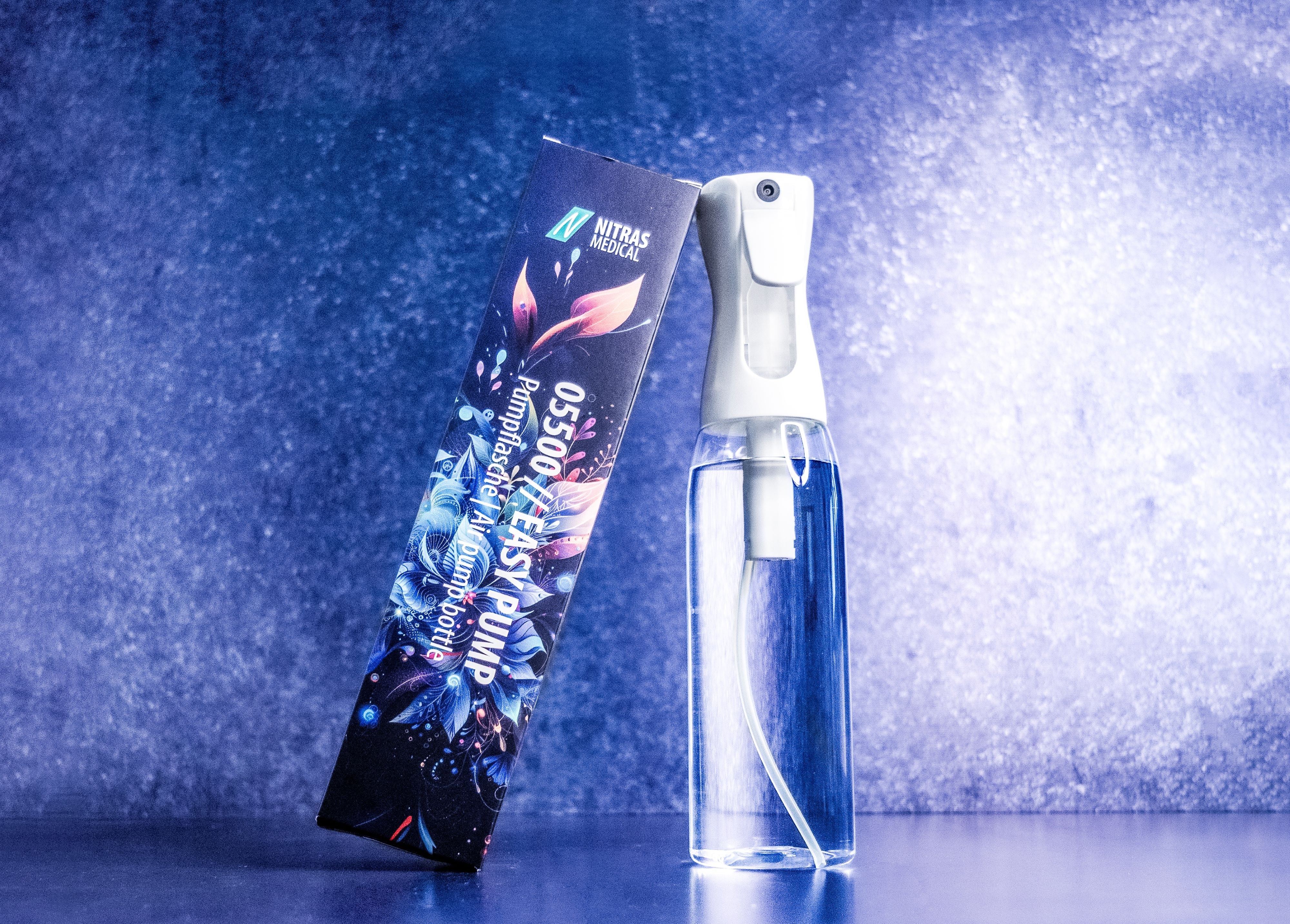 NITRAS EASY PUMP, Air-Pump-Flasche, transparent 