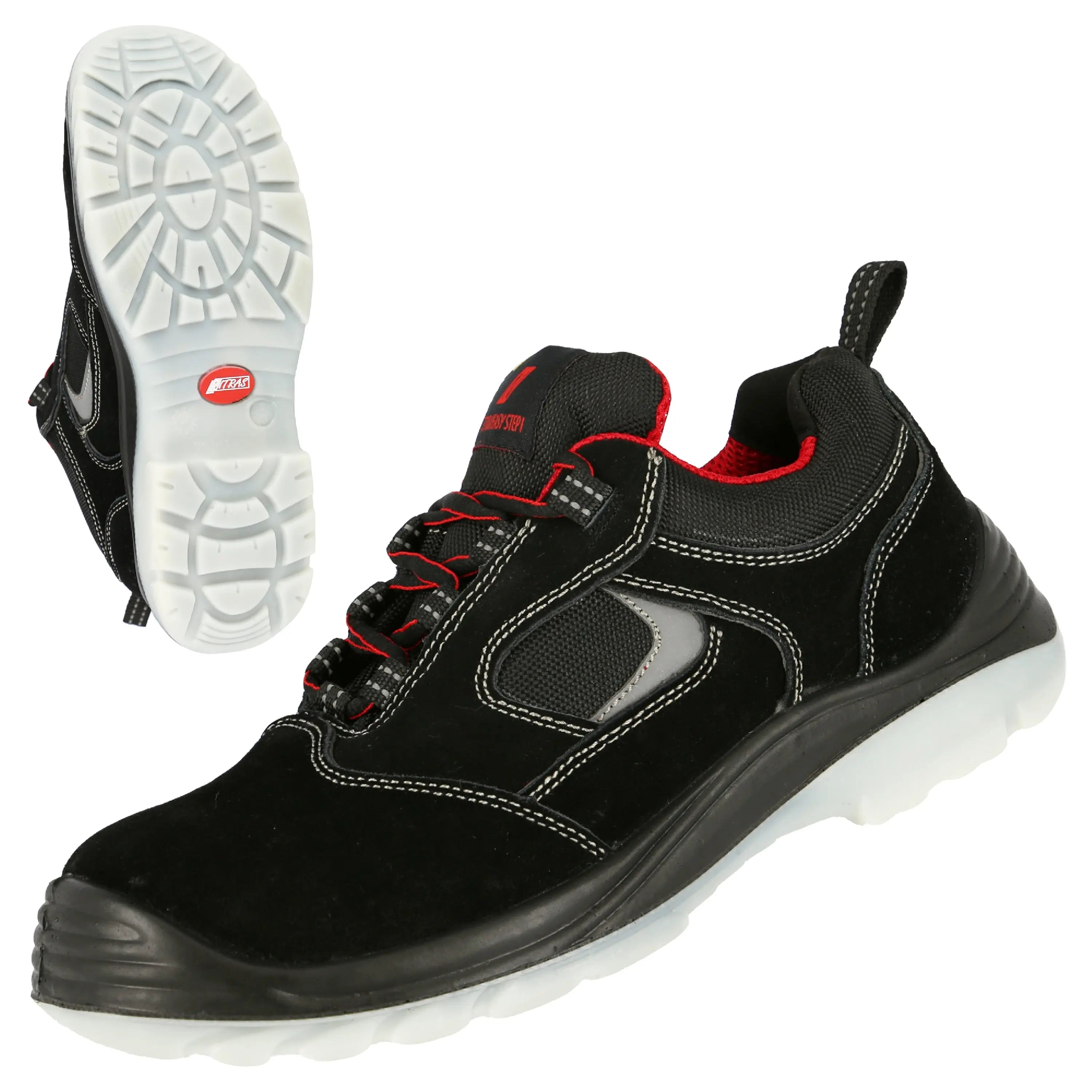 NITRAS EASY STEP, S1P Sicherheitshalbschuhe, schwarz, EN ISO 20345, EN 61340-4-3, DGUV Regel 112-191 - KERA Arbeitsschutz