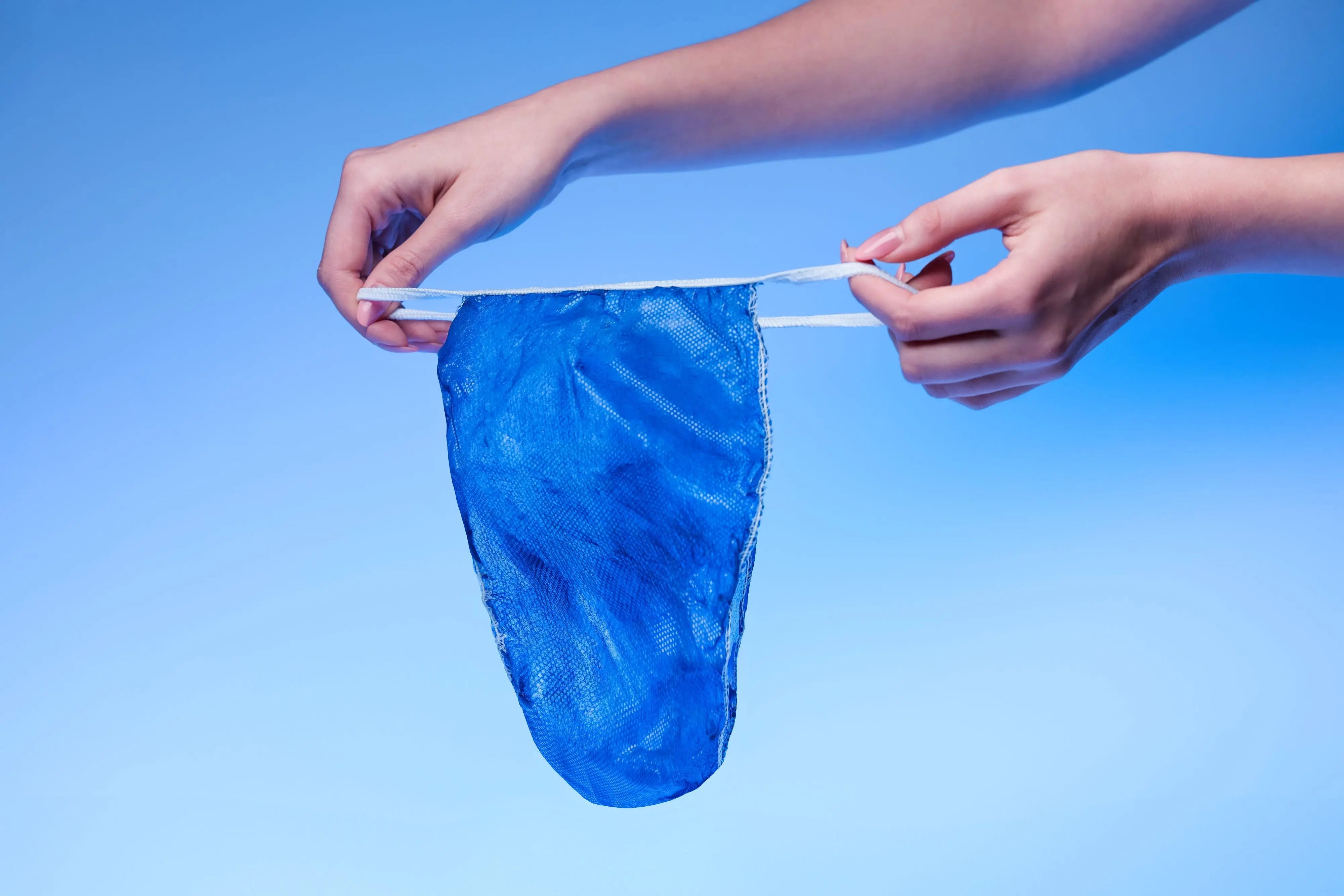NITRAS Einweg-Tanga, blau, im Karton 500 Stück 
