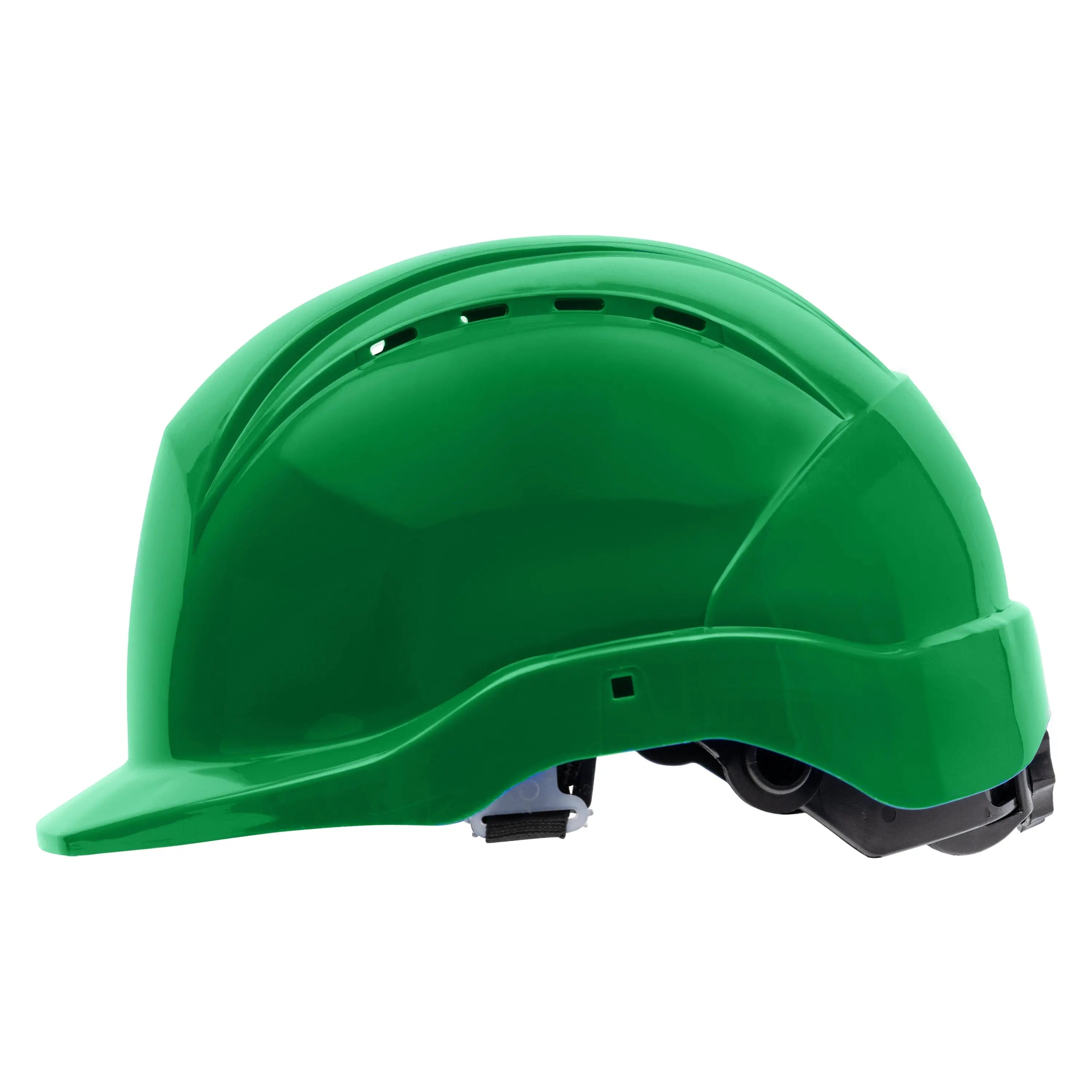 NITRAS HEAD PROTECT, Industrieschutzhelm, Schale aus HDPE, grün, Innenausstattung aus LDPE / Textil, schwarz / grau, EN 397 - KERA Arbeitsschutz