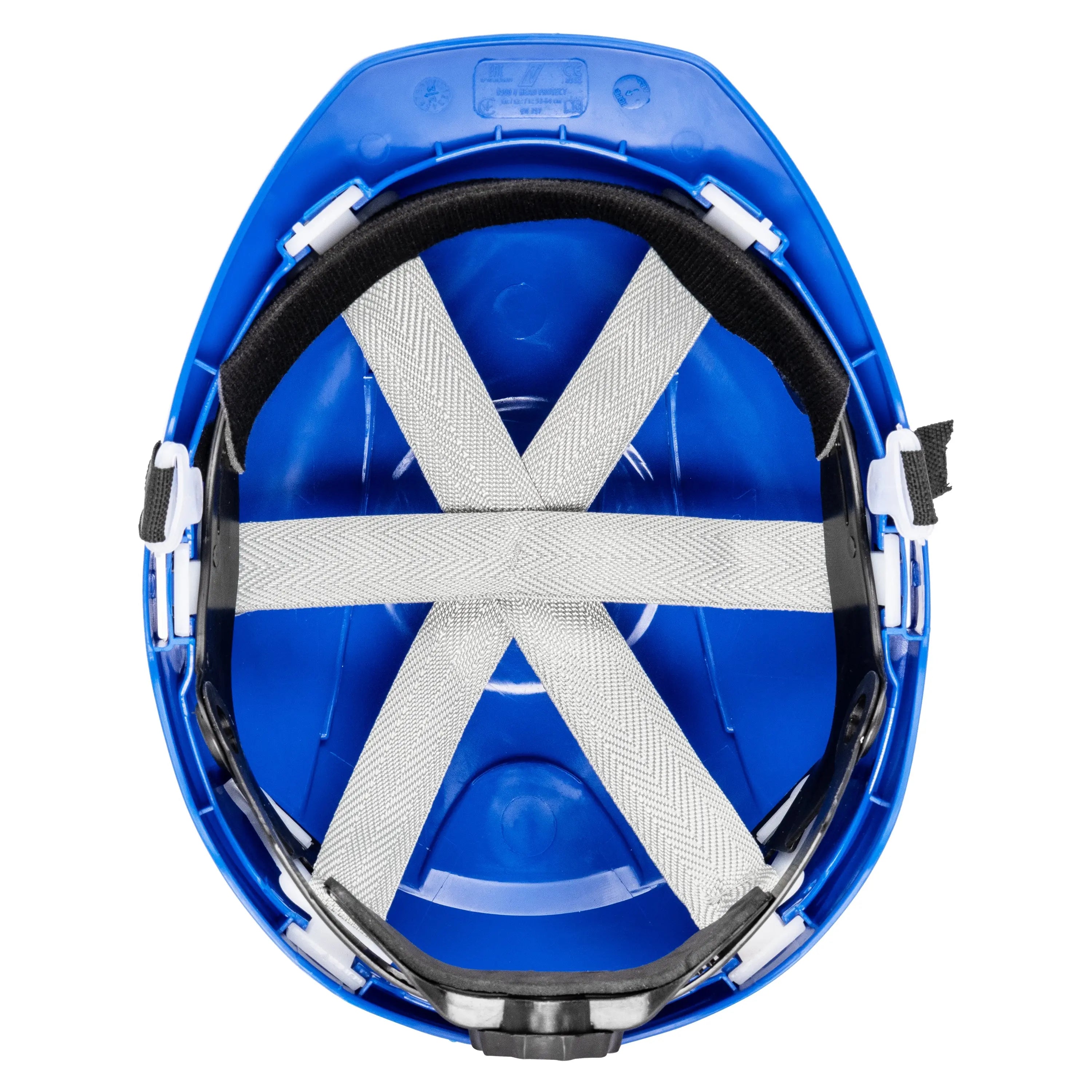 NITRAS HEAD PROTECT, Industrieschutzhelm, Schale aus HDPE, königsblau, Innenausstattung aus LDPE / Textil, schwarz / grau, EN 397 - KERA Arbeitsschutz
