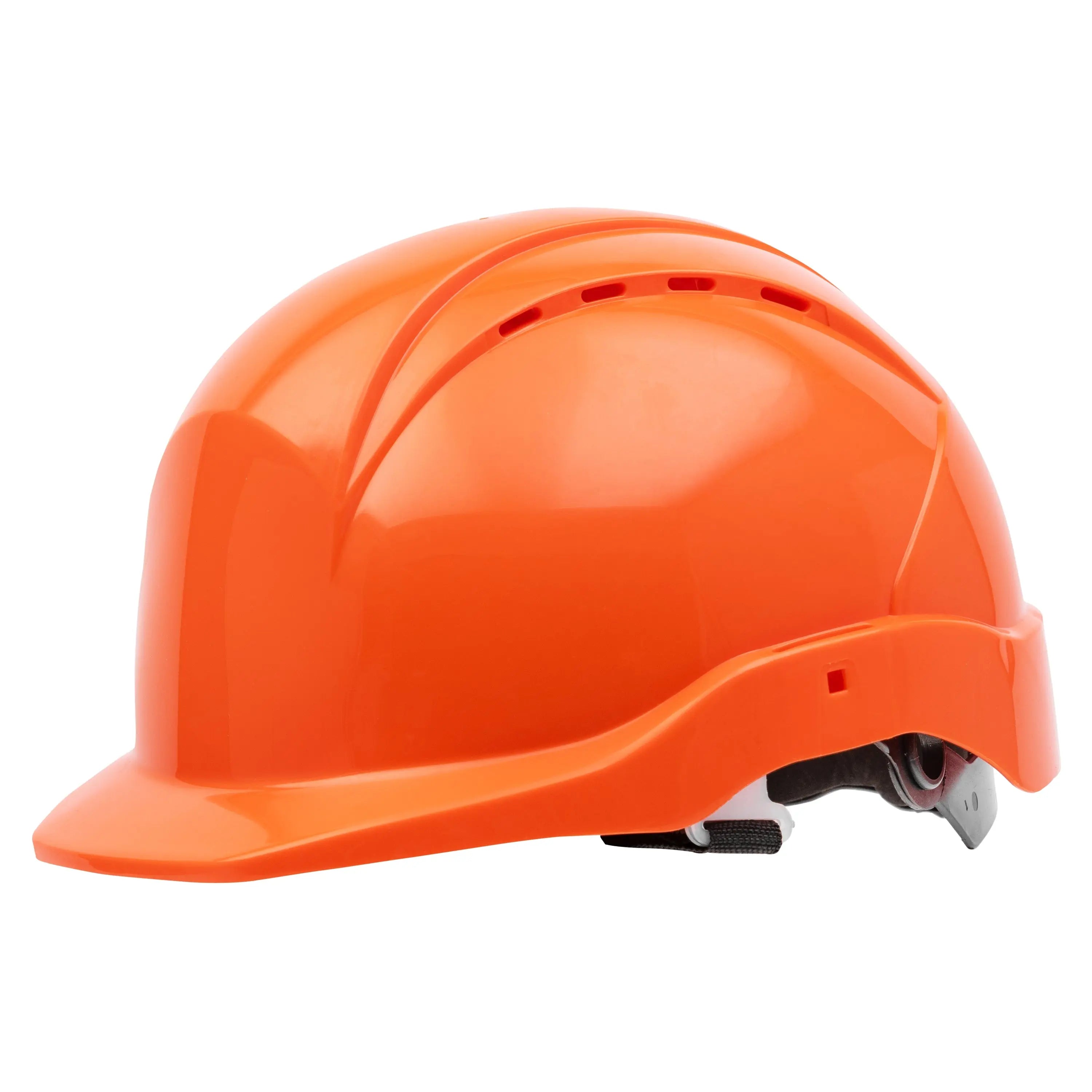 NITRAS HEAD PROTECT, Industrieschutzhelm, Schale aus HDPE, orange, Innenausstattung aus LDPE / Textil, schwarz / grau, EN 397 - KERA Arbeitsschutz