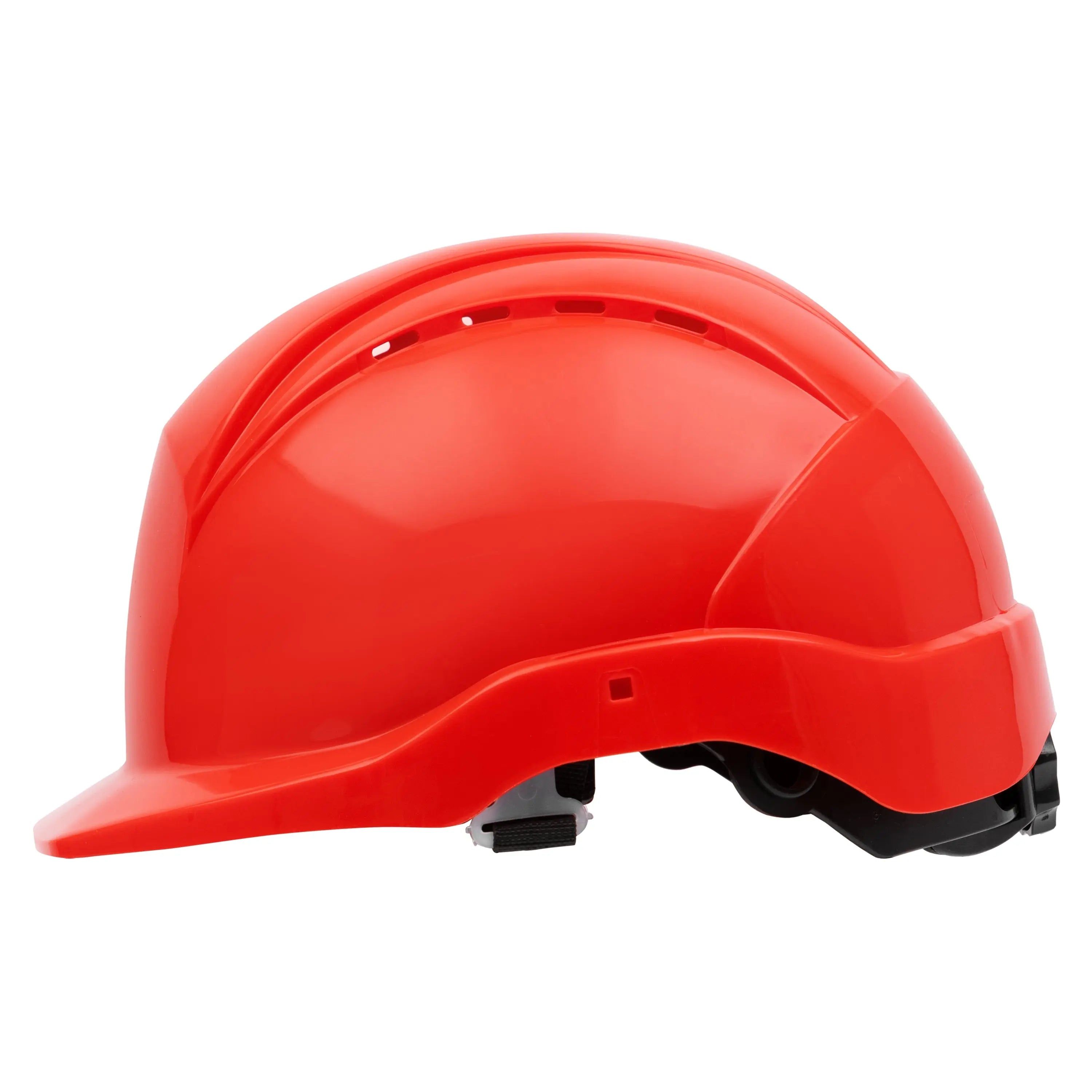 NITRAS HEAD PROTECT, Industrieschutzhelm, Schale aus HDPE, rot, Innenausstattung aus LDPE / Textil, schwarz / grau, EN 397 - KERA Arbeitsschutz