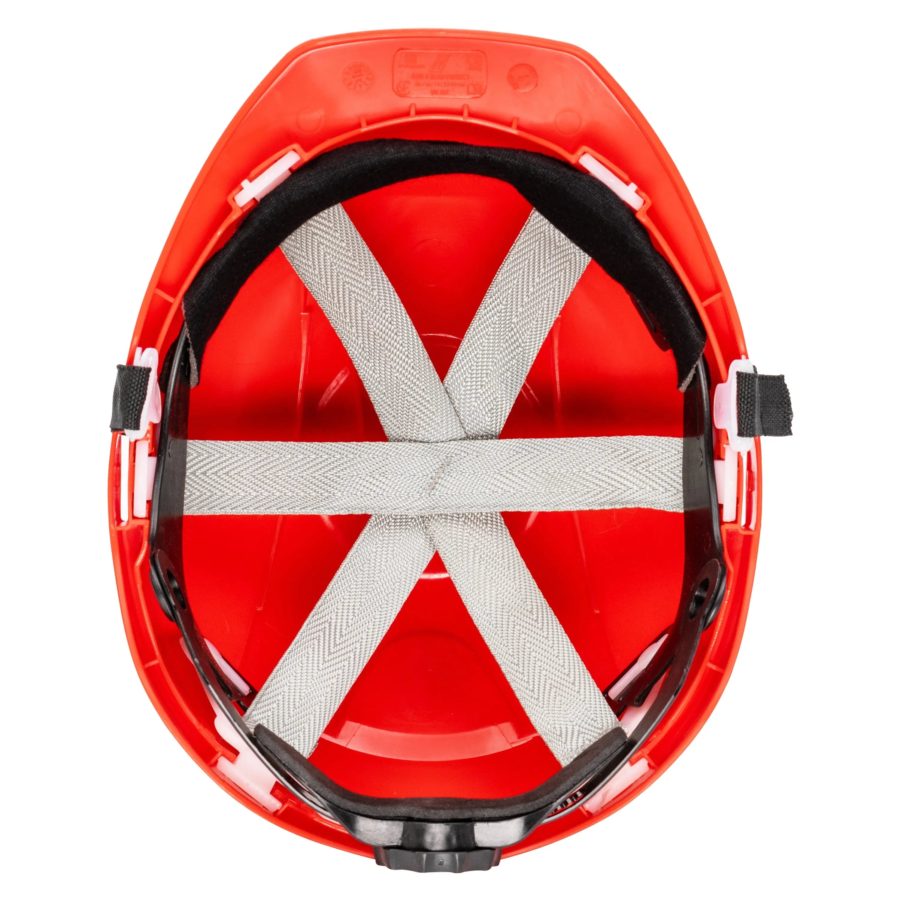 NITRAS HEAD PROTECT, Industrieschutzhelm, Schale aus HDPE, rot, Innenausstattung aus LDPE / Textil, schwarz / grau, EN 397 - KERA Arbeitsschutz