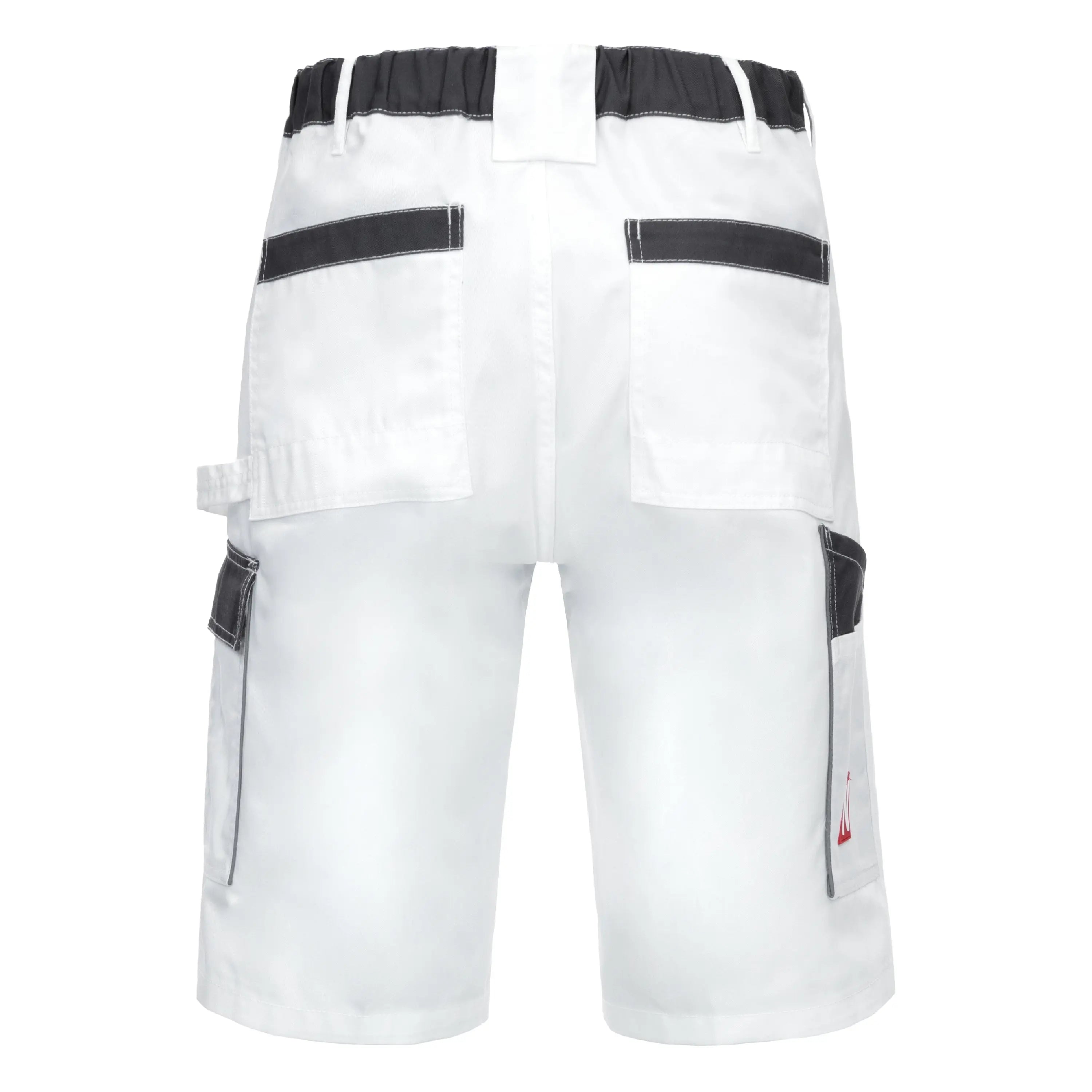 NITRAS MOTION TEX LIGHT, Arbeitshose, kurz, weiß / grau, OEKO-TEX - KERA Arbeitsschutz