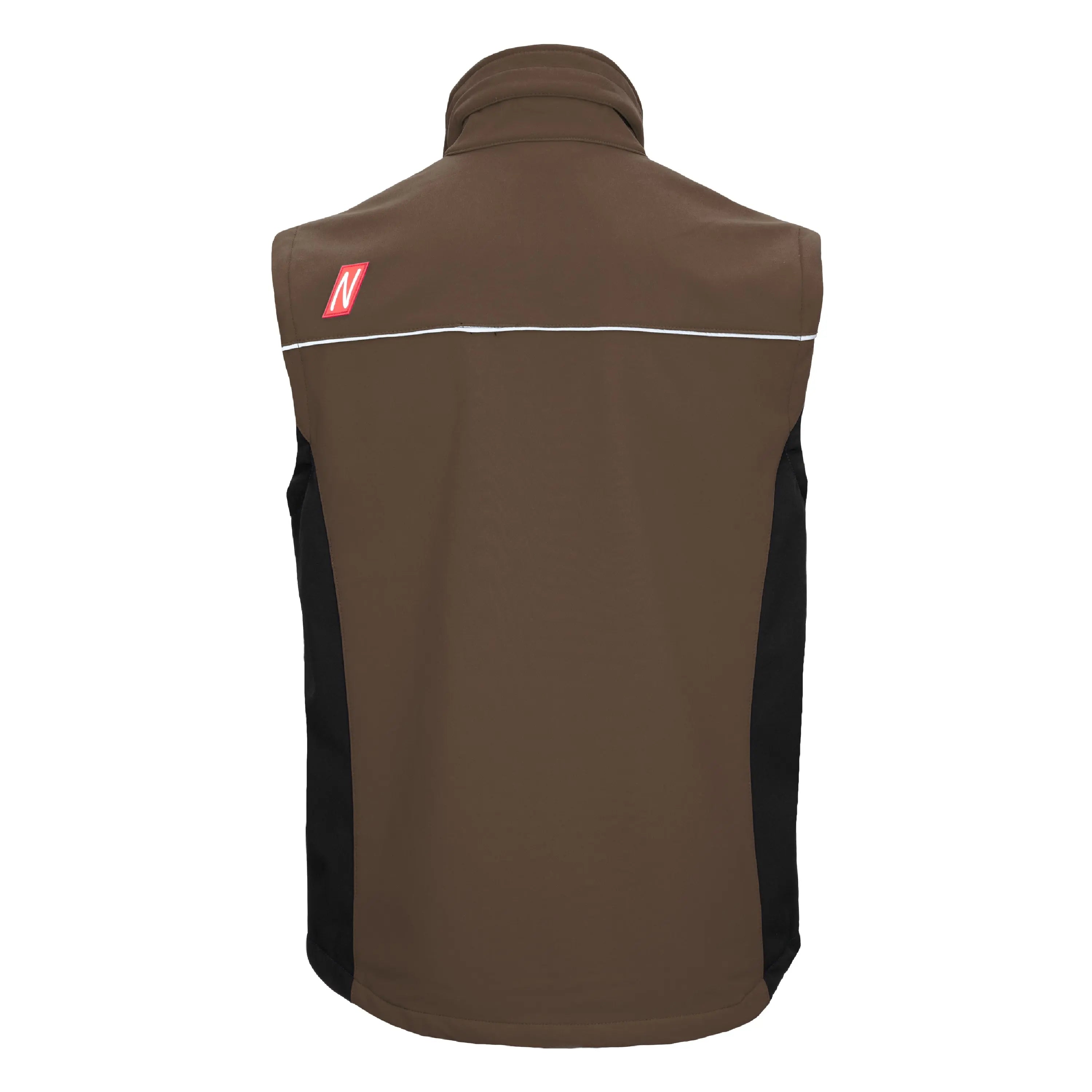NITRAS MOTION TEX LIGHT, Softshellweste, braun / schwarz, OEKO-TEX - KERA Arbeitsschutz
