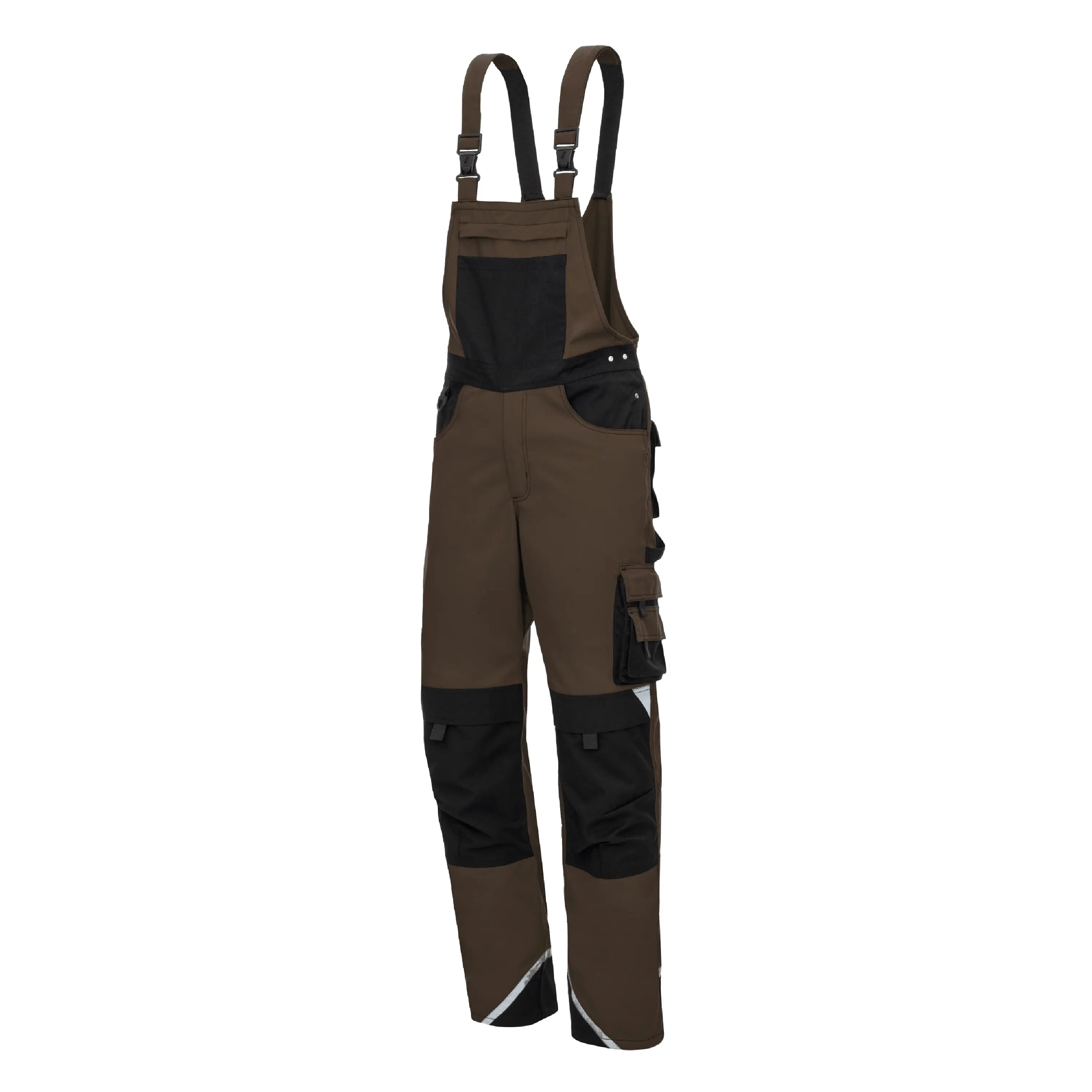 NITRAS MOTION TEX PLUS, Latzhose, braun / schwarz, OEKO-TEX - KERA Arbeitsschutz