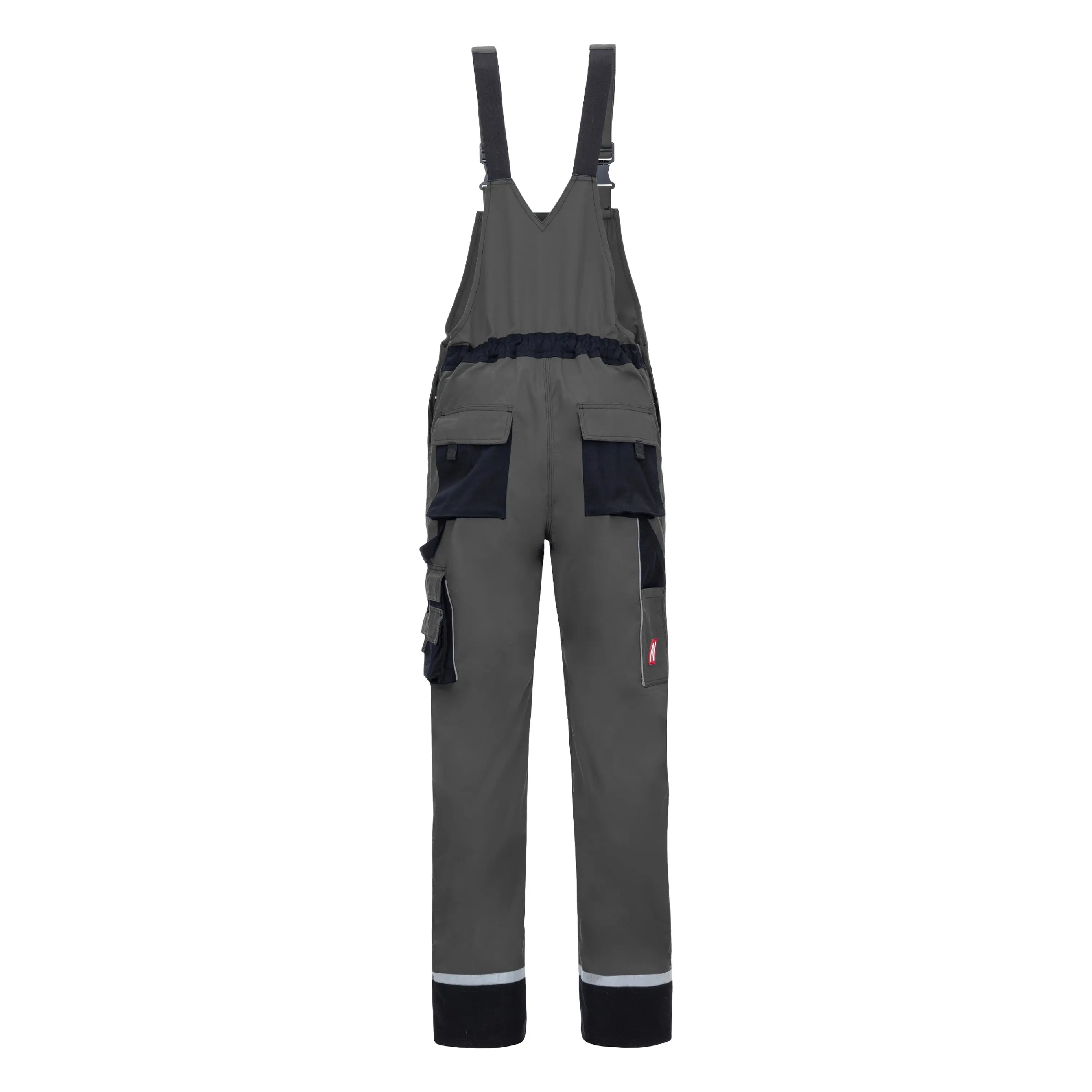 NITRAS MOTION TEX PLUS, Latzhose, grau / schwarz, OEKO-TEX - KERA Arbeitsschutz