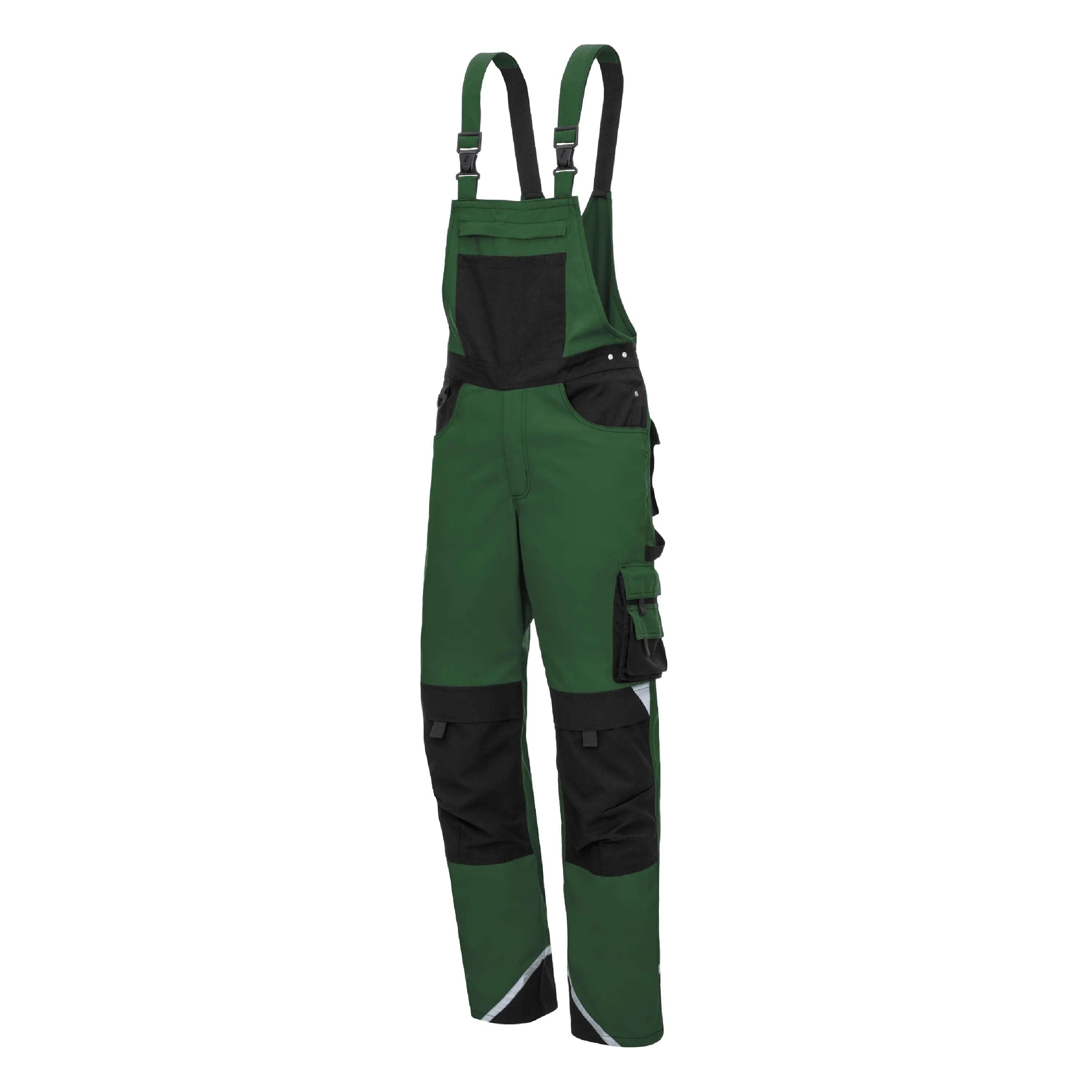 NITRAS MOTION TEX PLUS, Latzhose, grün / schwarz, OEKO-TEX - KERA Arbeitsschutz