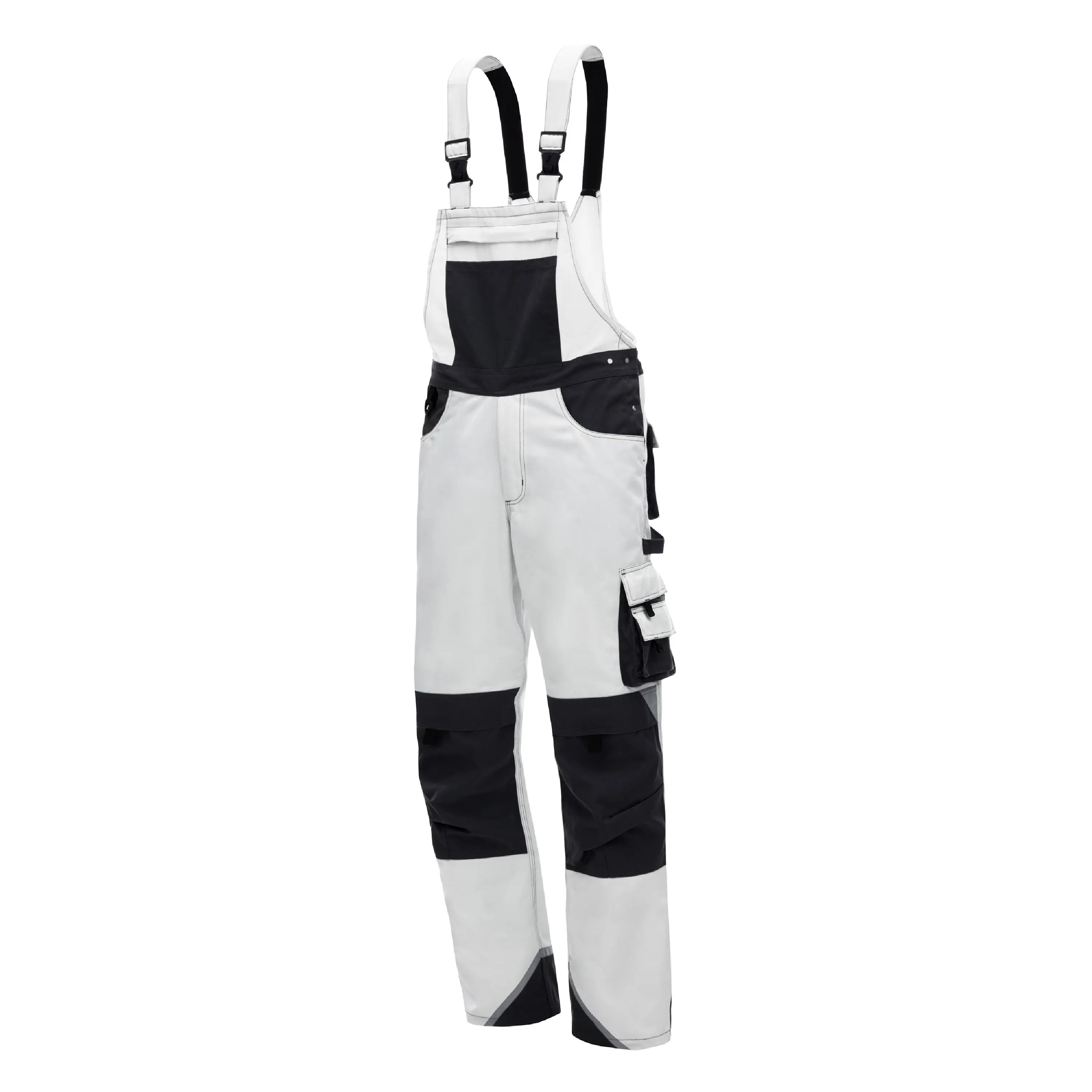 NITRAS MOTION TEX PLUS, Latzhose, weiß / grau, OEKO-TEX - KERA Arbeitsschutz