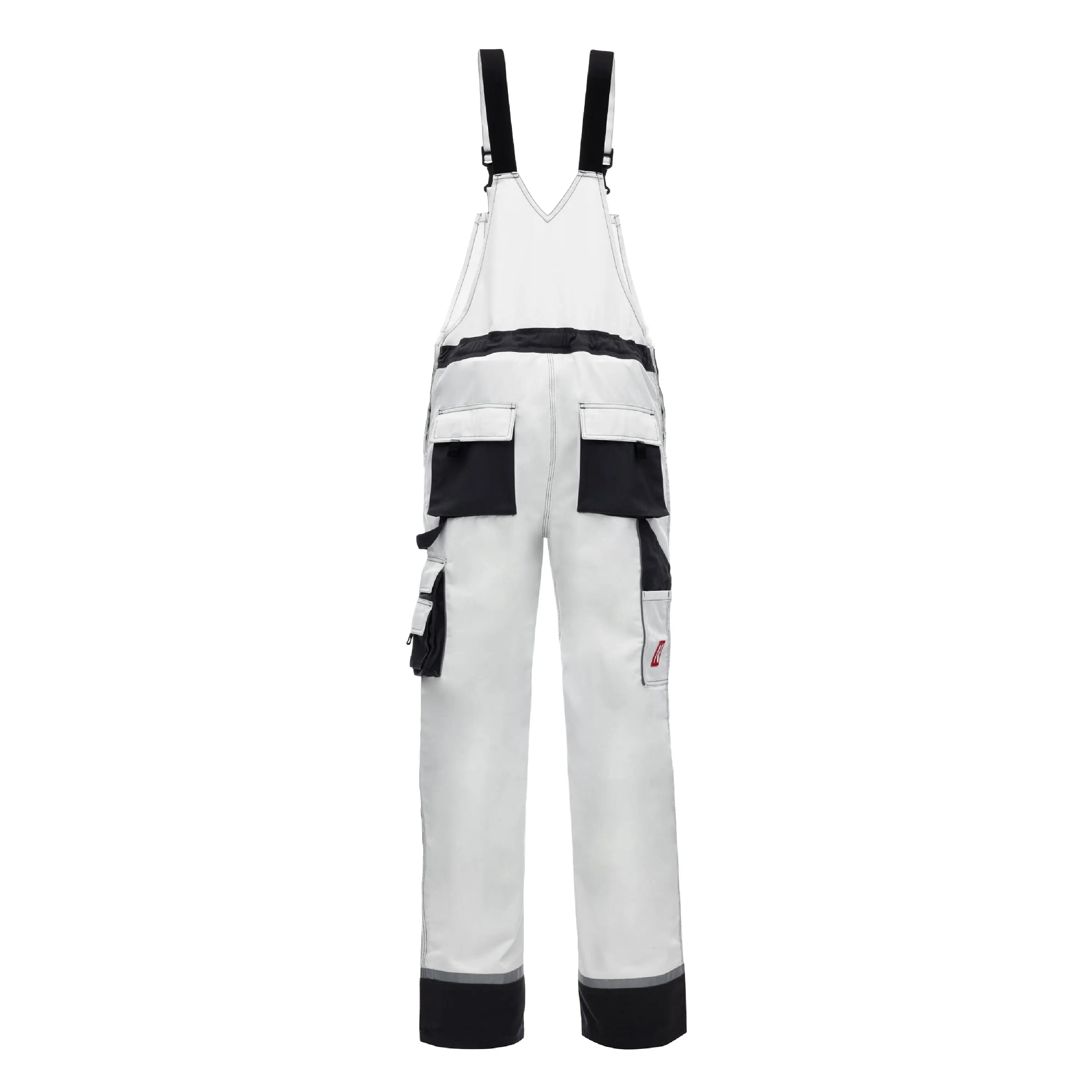 NITRAS MOTION TEX PLUS, Latzhose, weiß / grau, OEKO-TEX - KERA Arbeitsschutz