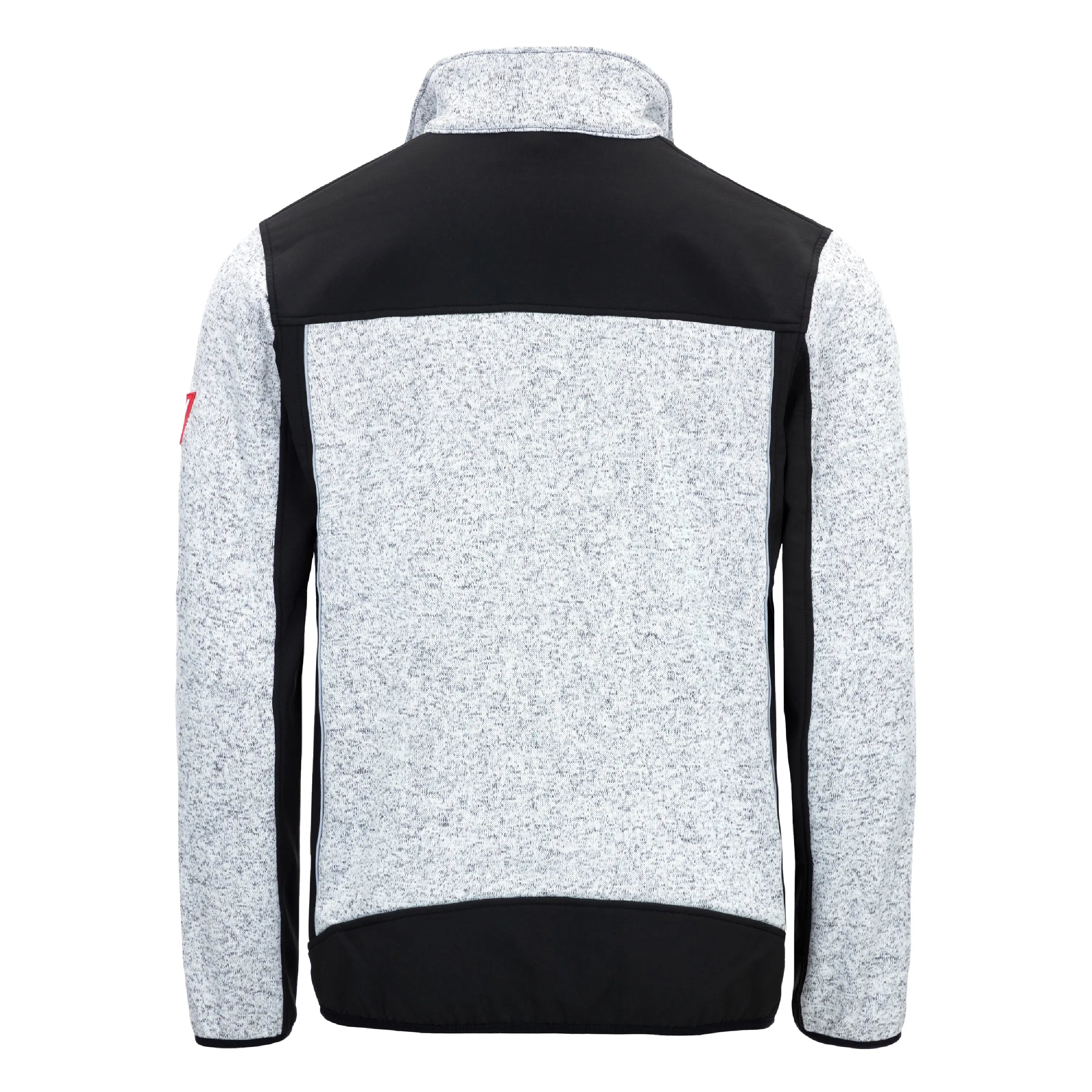 NITRAS MOTION TEX PLUS, Strick-Softshelljacke, hellgrau / schwarz - KERA Arbeitsschutz