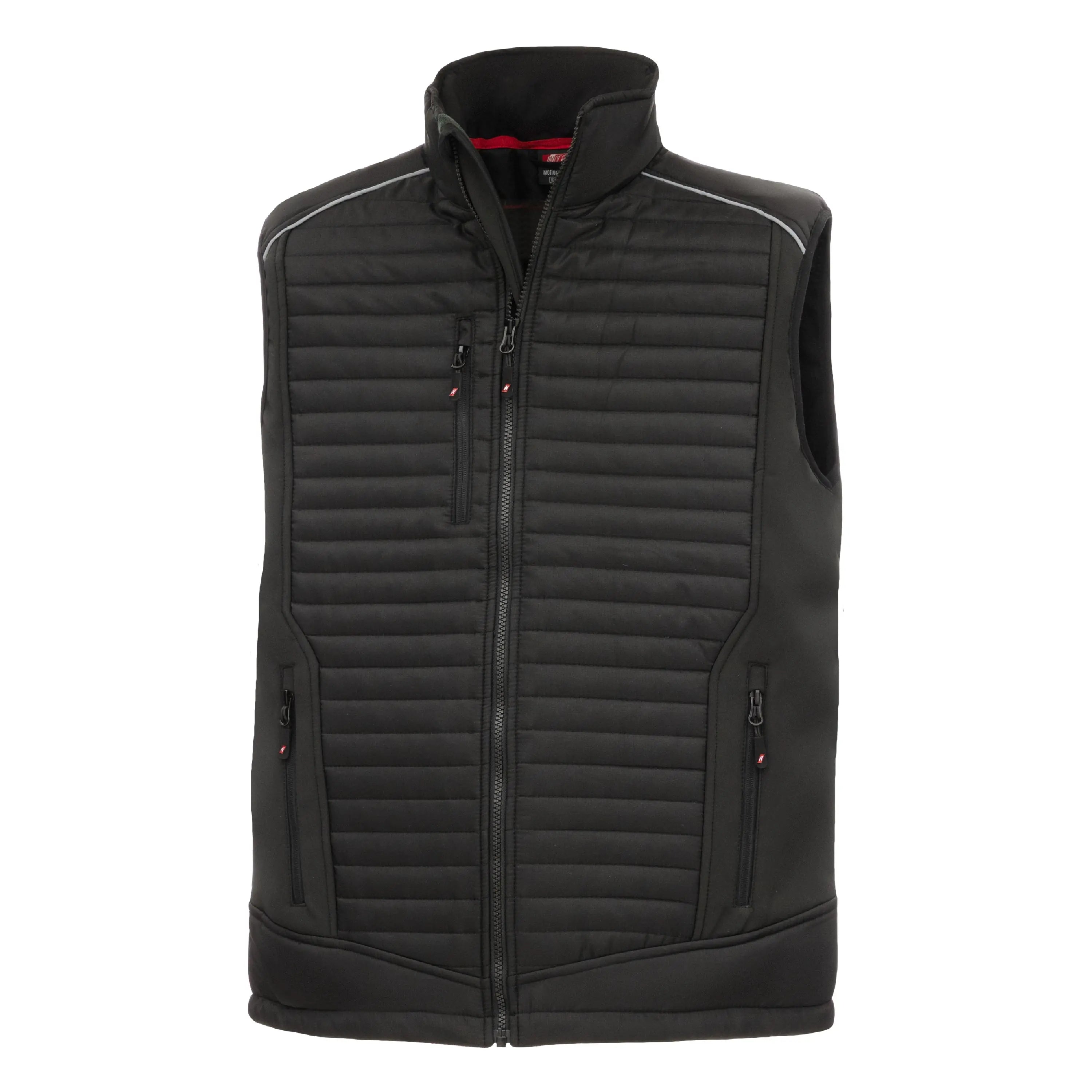 NITRAS MOTION TEX PLUS, gesteppte Softshellweste, schwarz - KERA Arbeitsschutz