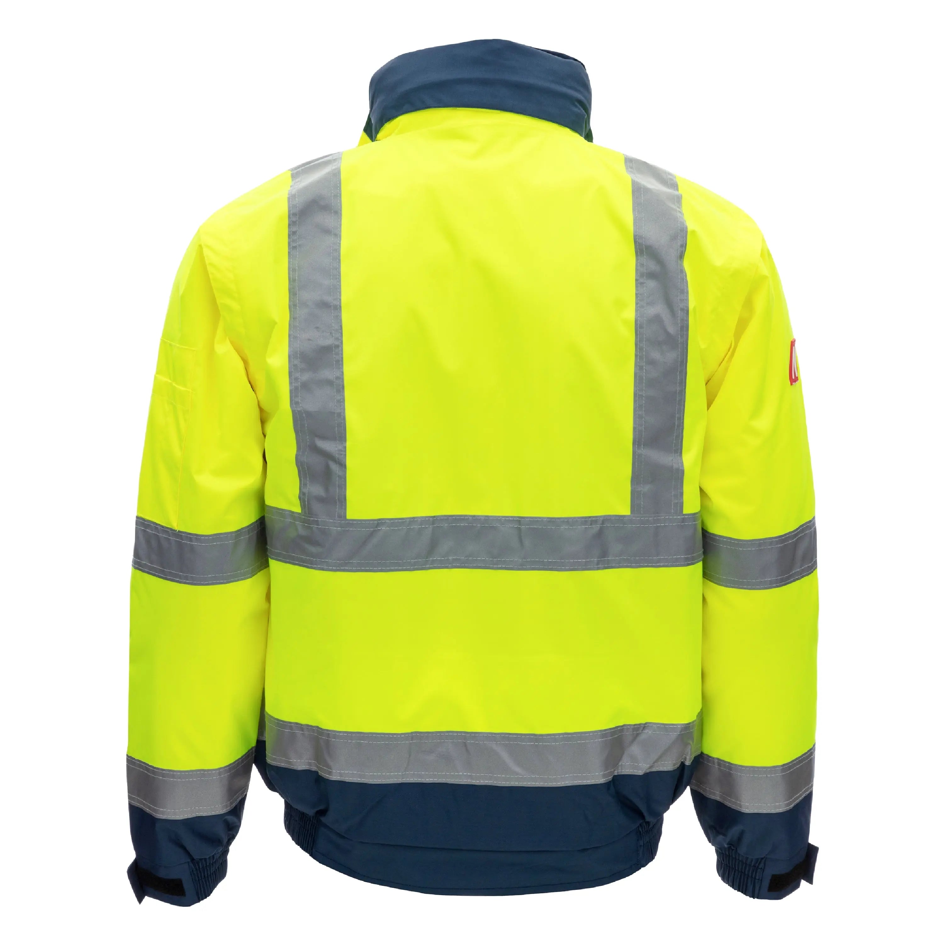 NITRAS MOTION TEX VIZ PLUS, Warnschutz-Pilotenjacke, neongelb / marineblau, EN ISO 13688, EN ISO 20471, EN 343 - KERA Arbeitsschutz
