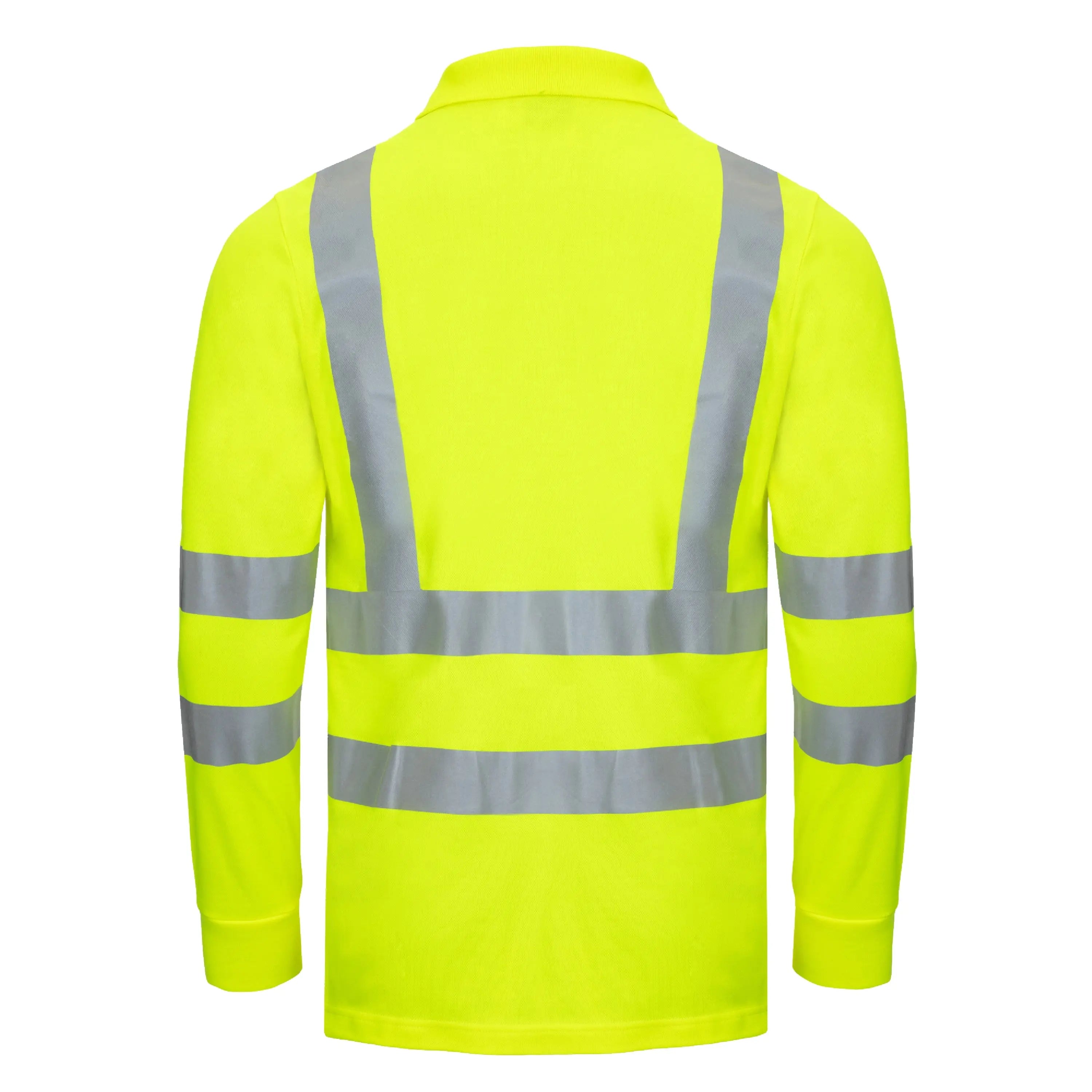 NITRAS MOTION TEX VIZ, Warnschutz-Langarm-Poloshirt, EN ISO 13688, EN ISO 20471, EN 13758-2 - KERA Arbeitsschutz