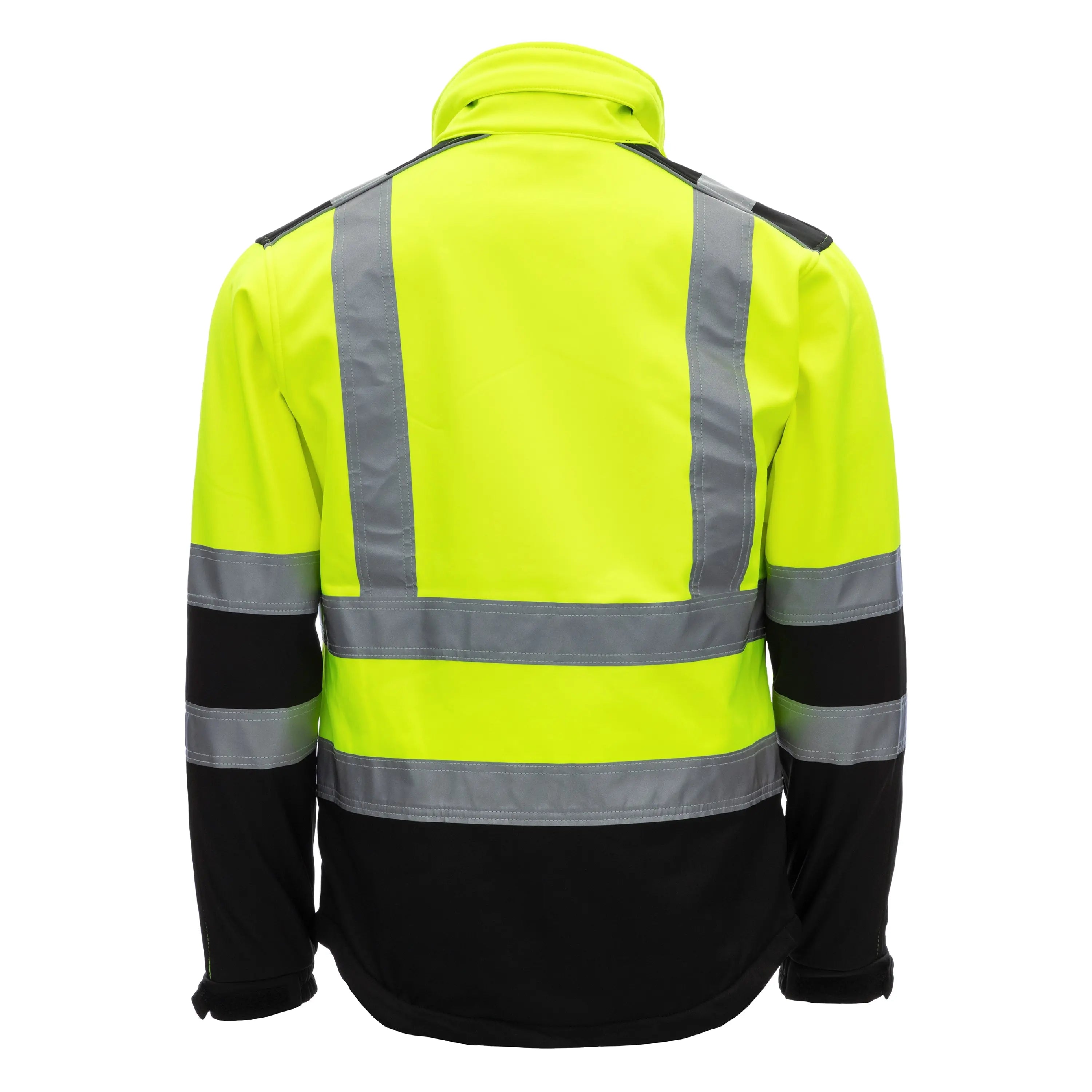 NITRAS MOTION TEX VIZ, Warnschutz-Softshelljacke, neongelb / schwarz, EN ISO 13688, EN ISO 20471 - KERA Arbeitsschutz