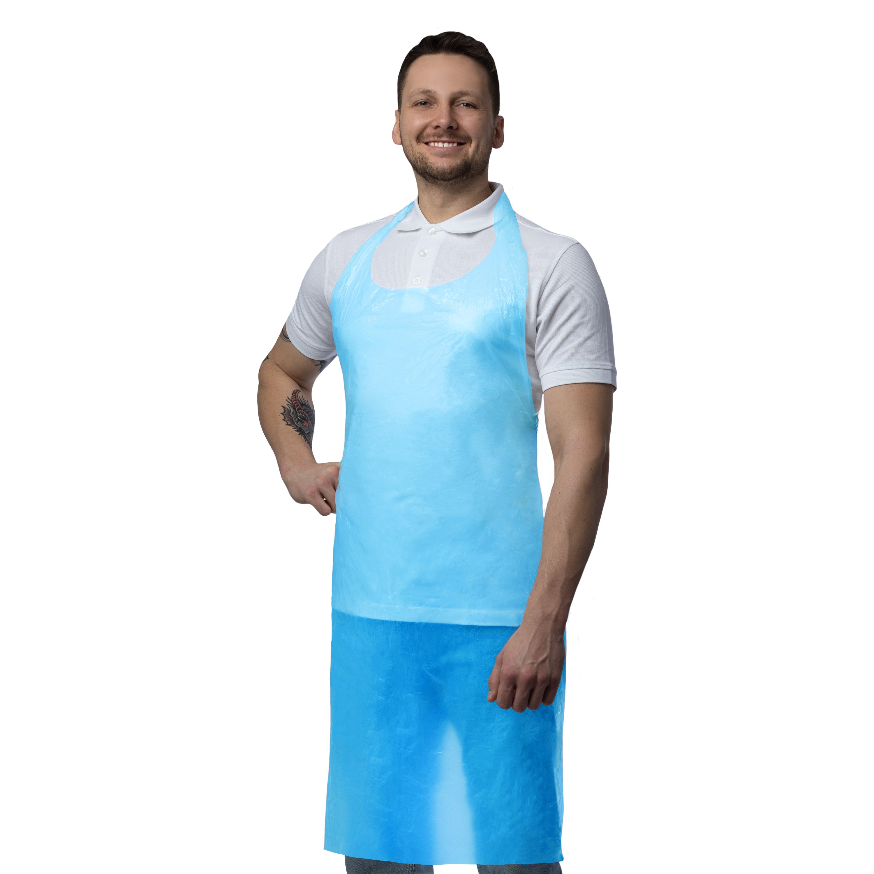 NITRAS PE-Schürze, EN 1186, blau, im Karton 1000 Stück 