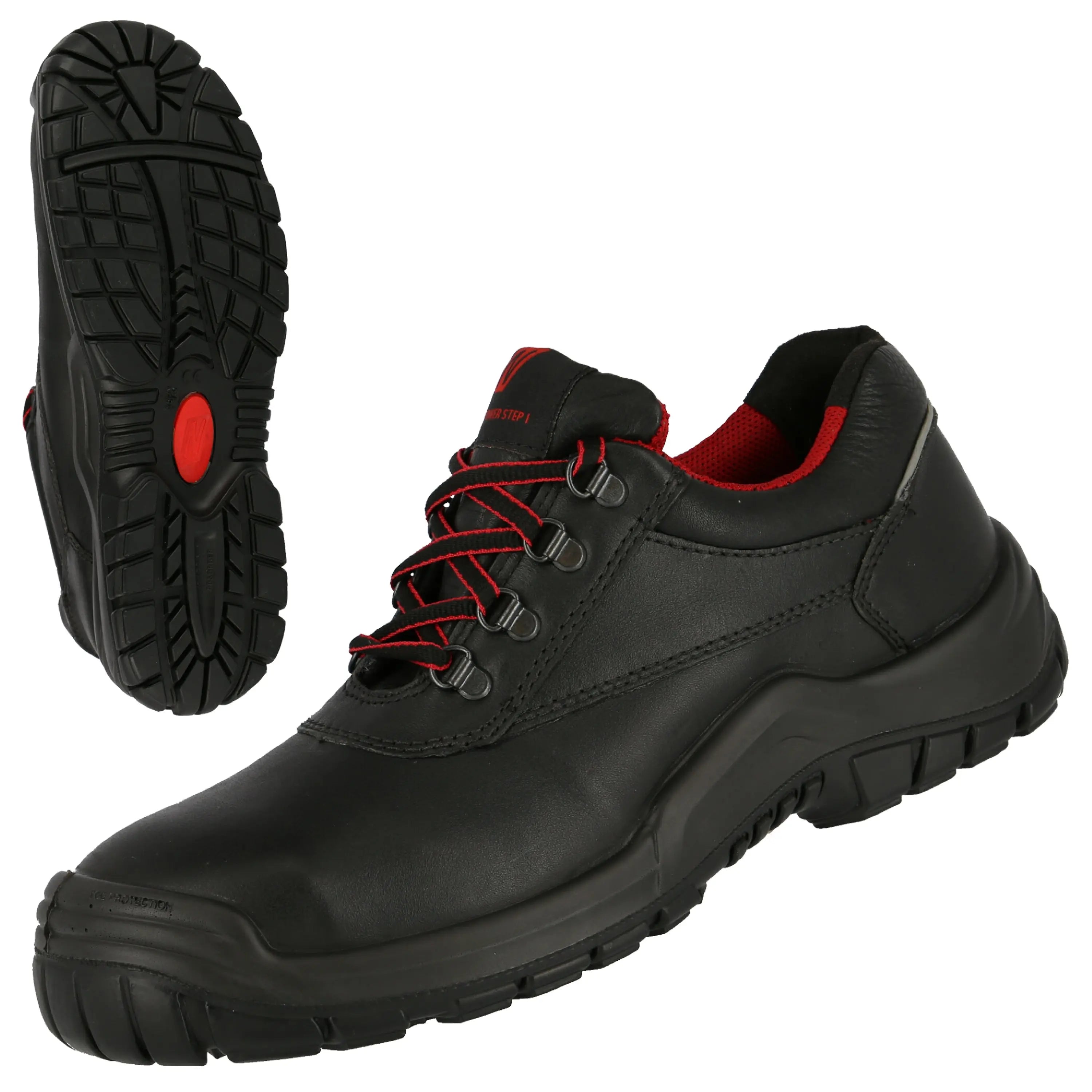 NITRAS POWER STEP, S3 HRO SRC Sicherheitshalbschuhe, schwarz, EN ISO 20345, DGUV Regel 112-191 - KERA Arbeitsschutz