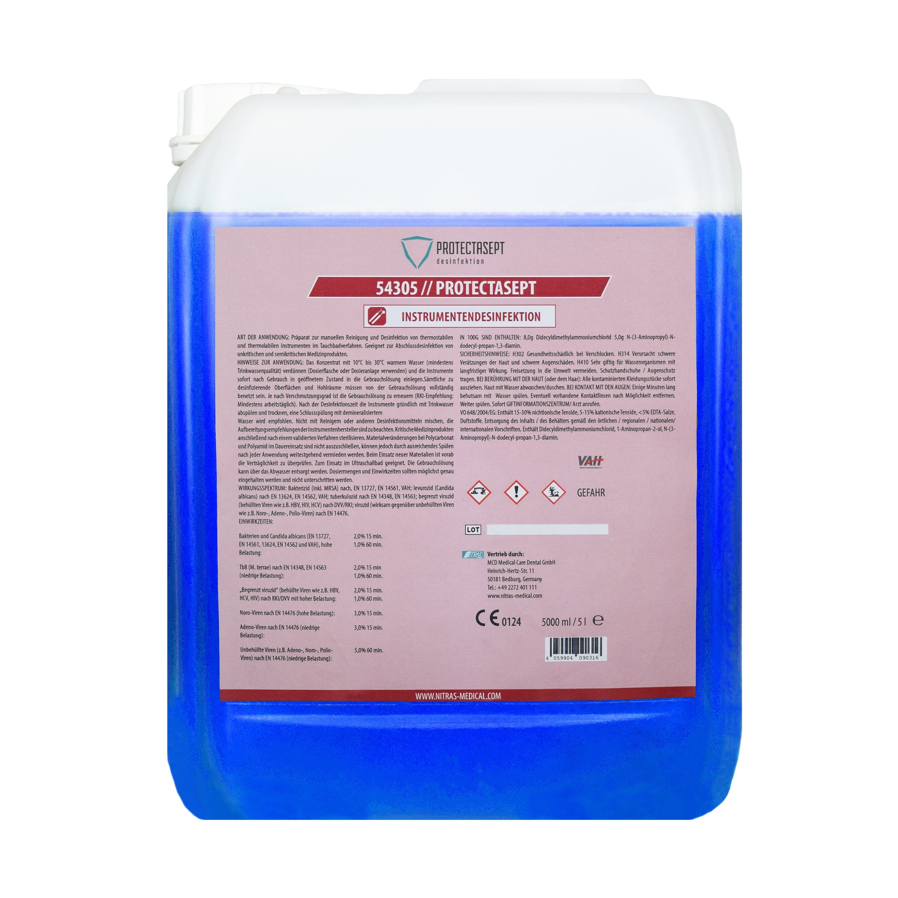NITRAS PROTECTASEPT IN, Instrumentendesinfektion, 5.000 ml 
