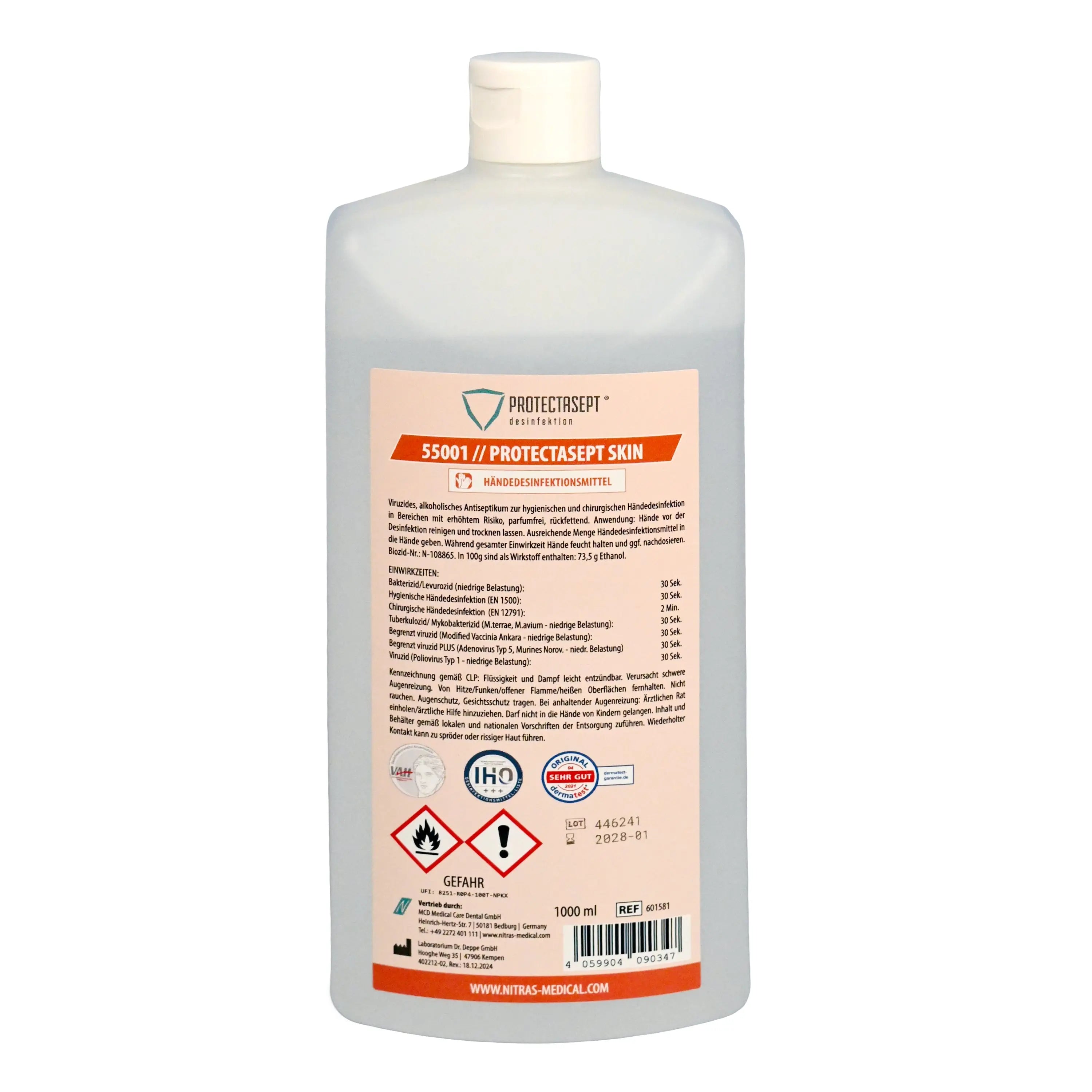 NITRAS PROTECTASEPT SKIN, Händedesinfektion, 1.000 ml 