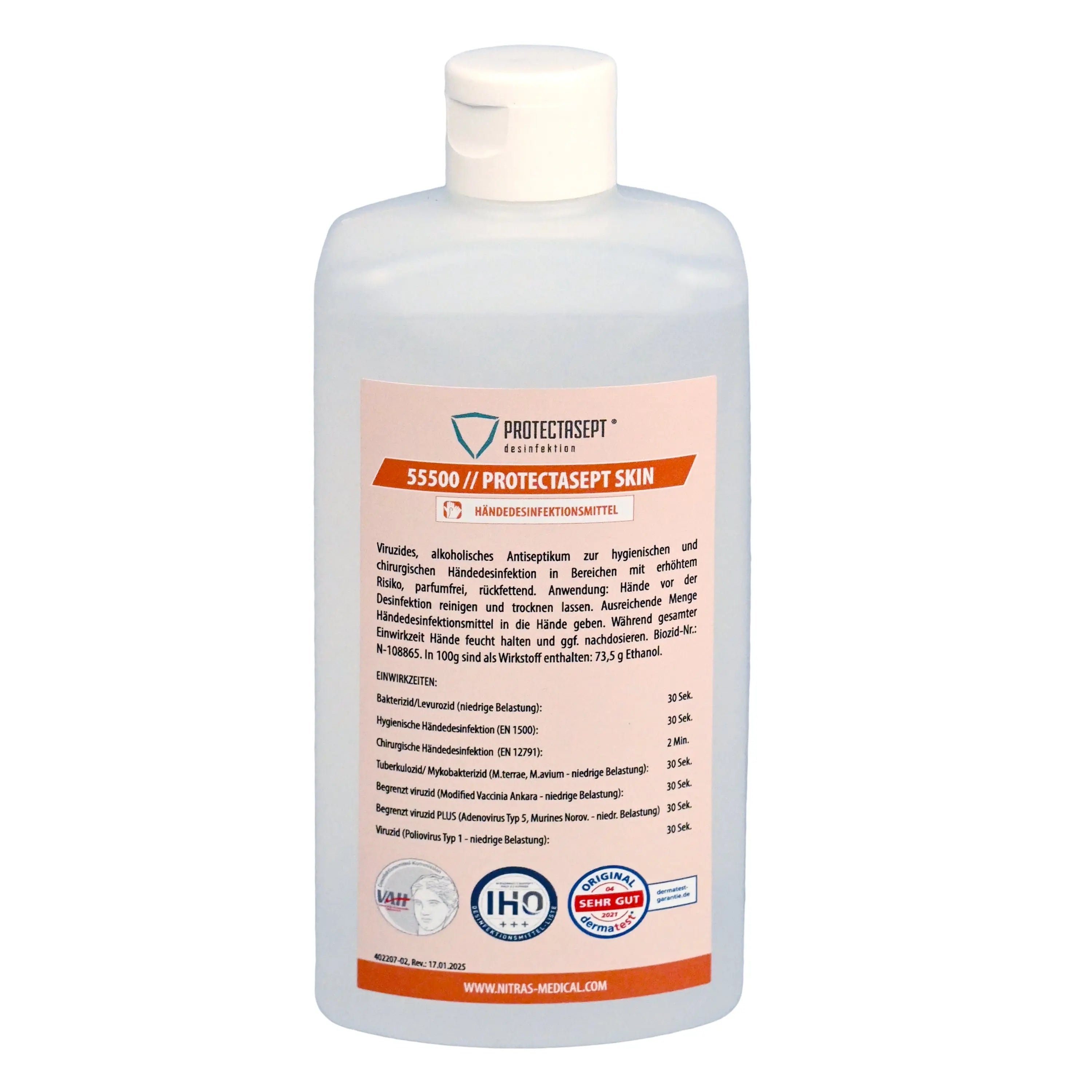 NITRAS PROTECTASEPT SKIN, Händedesinfektion, 500 ml 