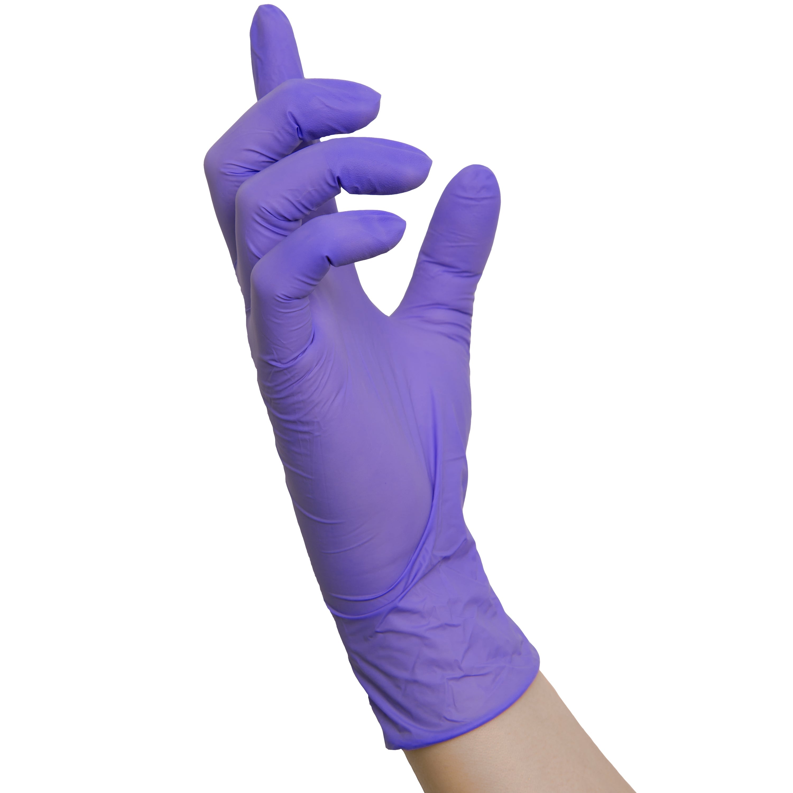 NITRAS PURPLE WAVE, Nitril-Einmalhandschuhe, lila, EN 455, EN ISO 21420, EN ISO 374, EN 421, Box à 100 Stück 