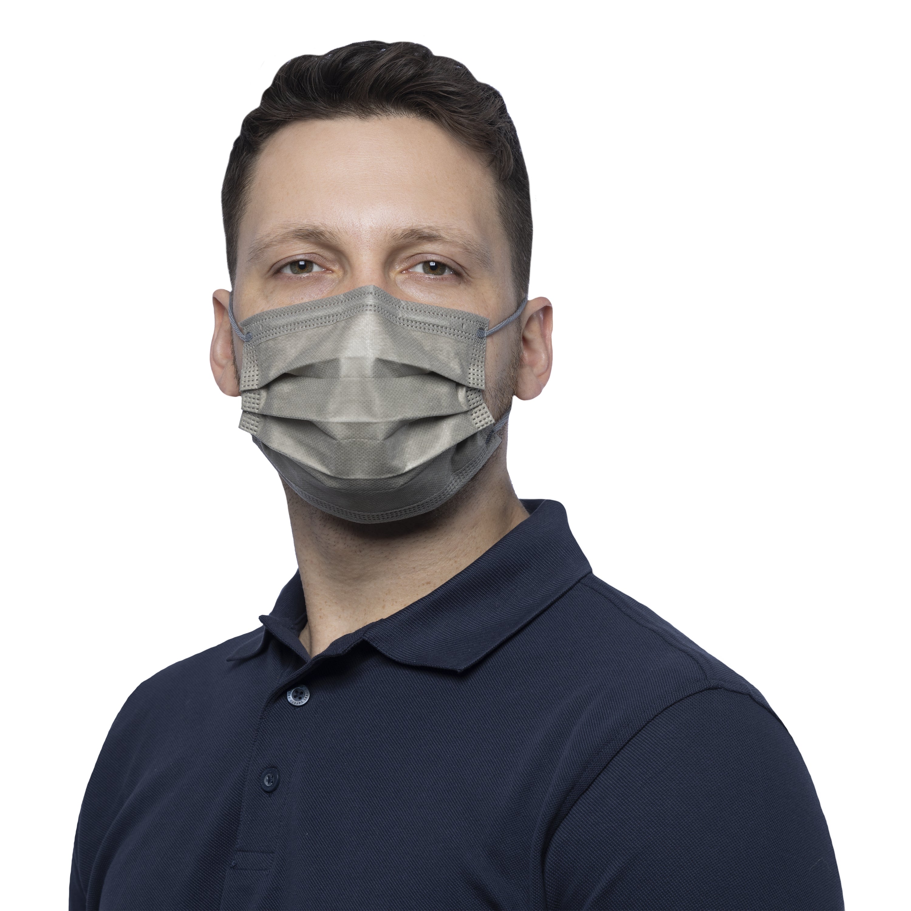 NITRAS SOFT PROTECT PLUS, medizinische Gesichtsmaske, taupe, EN 14683, Box à 50 Stück 