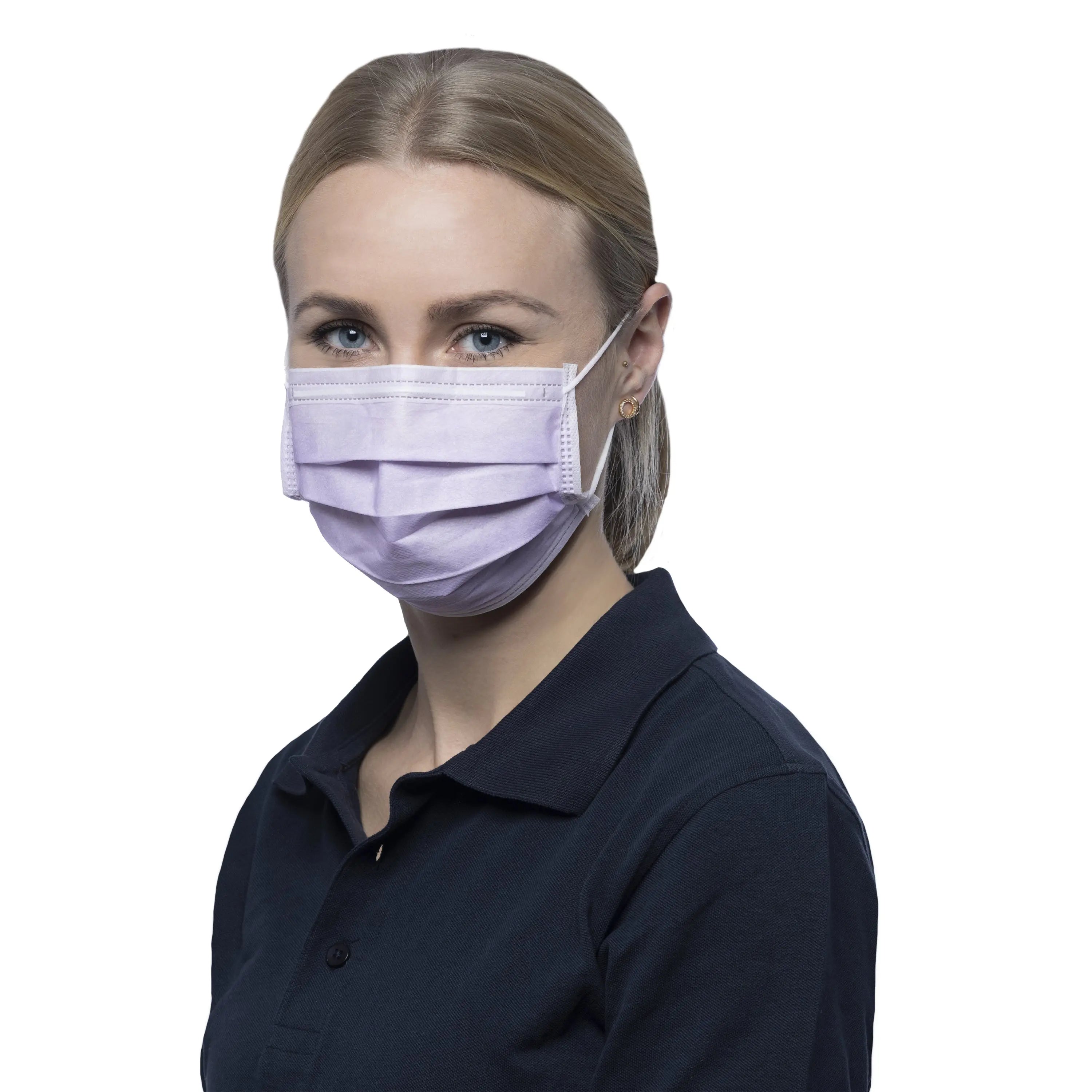 NITRAS SOFT PROTECT, medizinische Gesichtsmaske, lavendel, EN 14683, Box à 50 Stück 