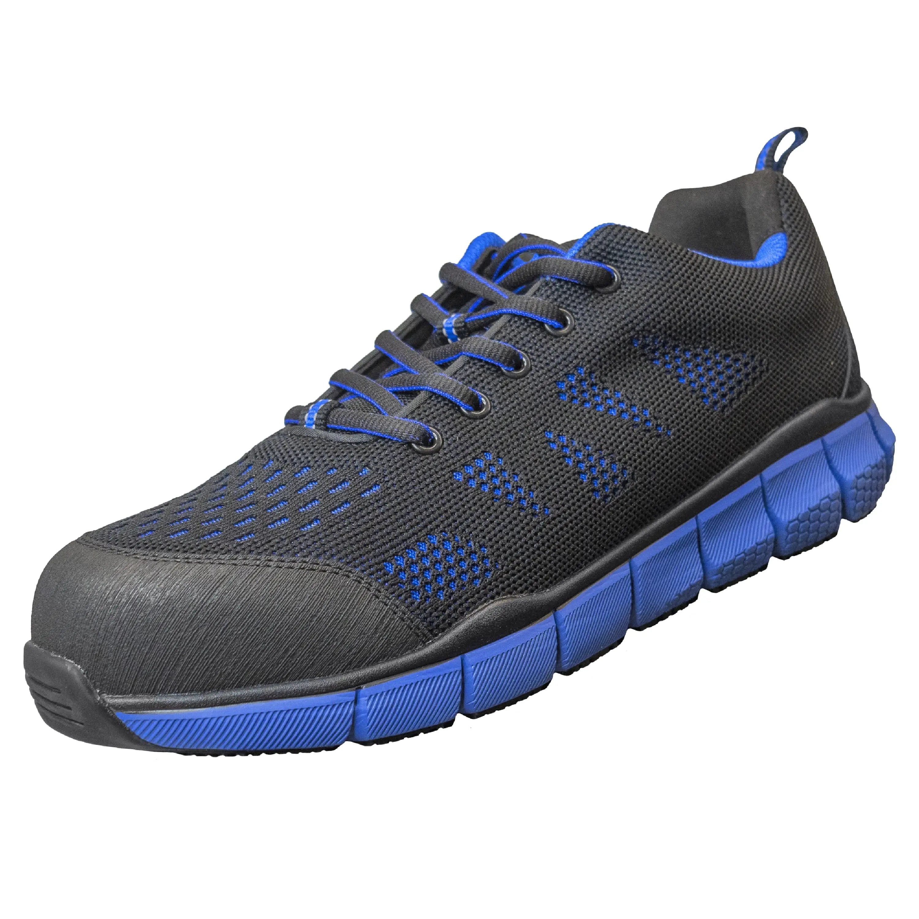 NITRAS SONIC STEP, Sicherheitshalbschuhe, S1P, strapazierfähiges Textil, schwarz / blau, widerstandsfähige EVA / Nitril-Laufsohle, schwarz / blau (Farbcode: 1022), EN ISO 20345, EN IEC 61340-4-3, DGUV Regel 112-191 - KERA Arbeitsschutz