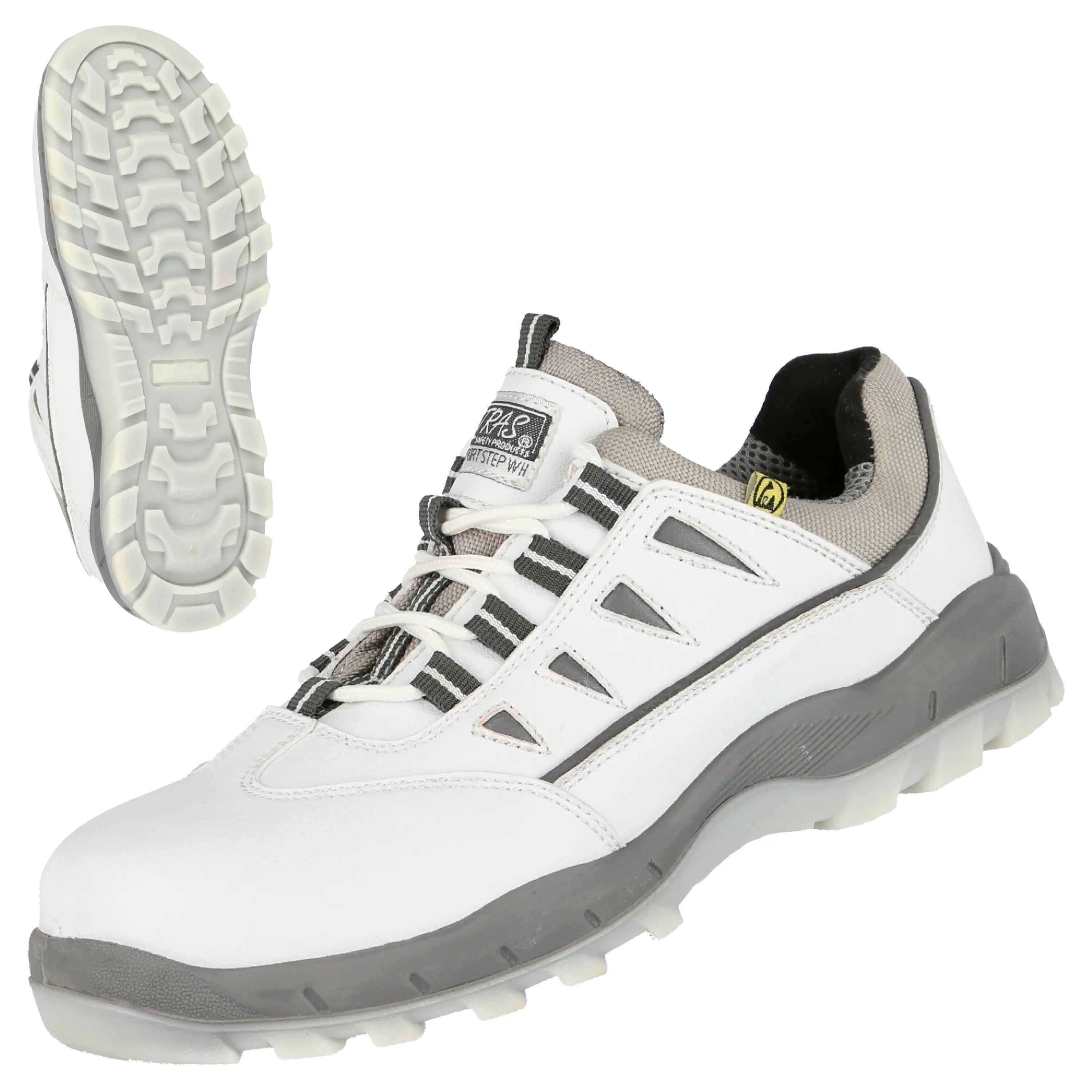 NITRAS SPORT STEP WH, Sicherheitshalbschuhe, weiß, EN ISO 20345, EN 61340-4-3, DGUV Regel 112-191 - KERA Arbeitsschutz