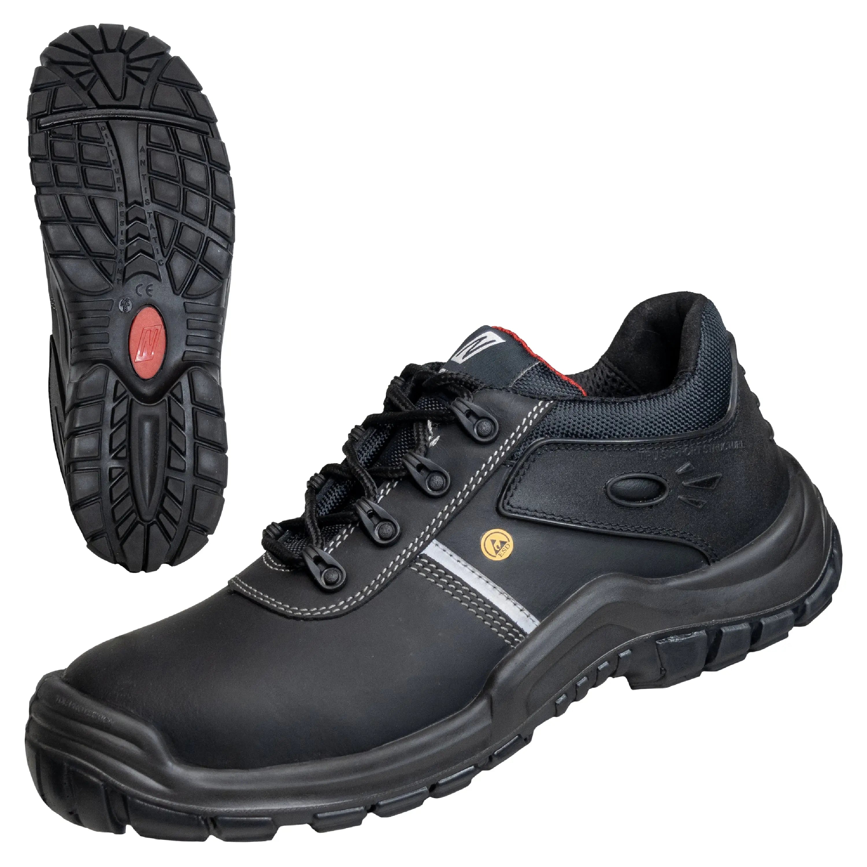 NITRAS UTILITY STEP, S3L CI FO SR Sicherheitshalbschuhe, schwarz, EN ISO 20345, EN IEC 61340-4-3, DGUV Regel 112-191 - KERA Arbeitsschutz