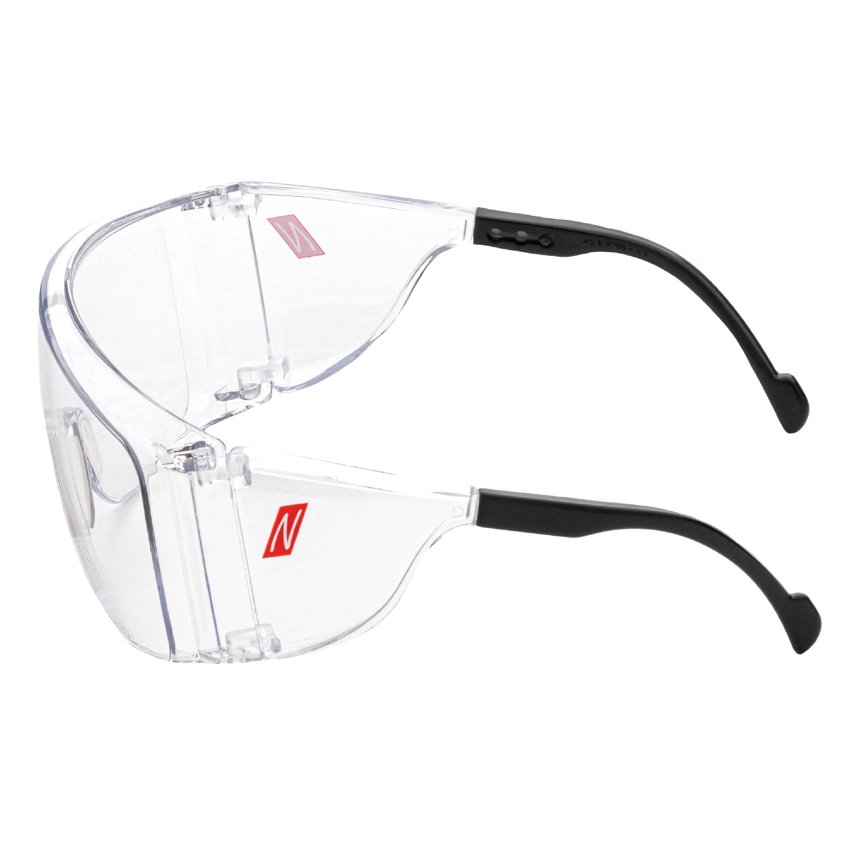 NITRAS VISION PROTECT OTG, Schutzbrille, schwarz / transparent, EN 166 - KERA Arbeitsschutz