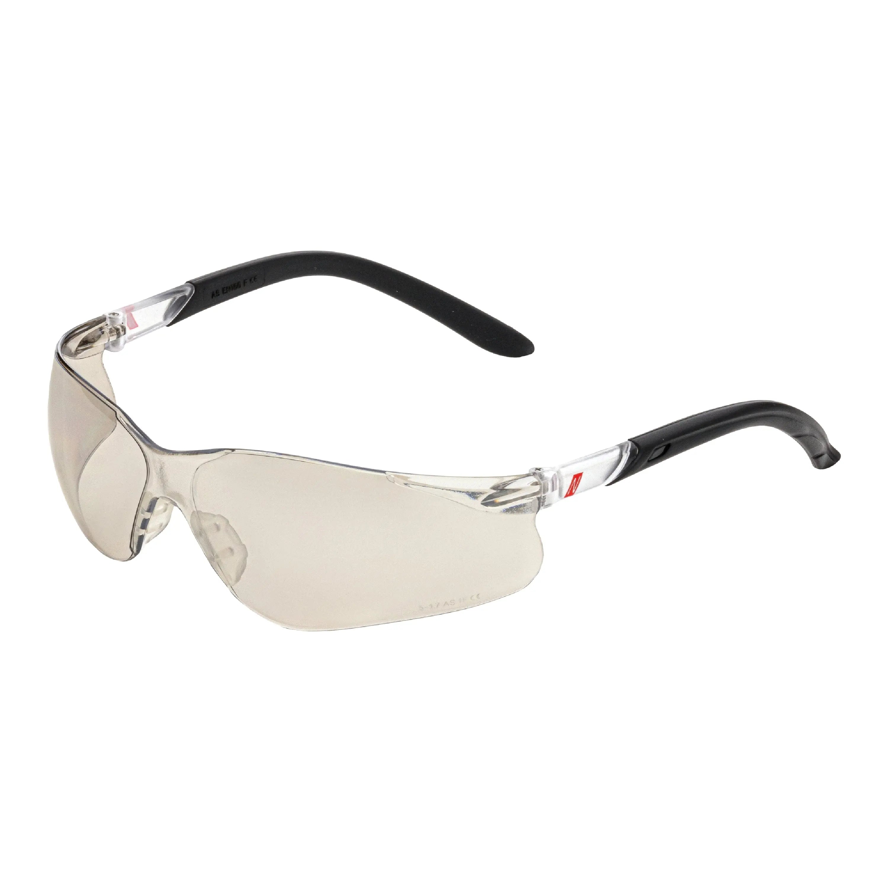 NITRAS VISION PROTECT, Schutzbrille, beige / schwarz, silber verspiegelt,  EN 166 - KERA Arbeitsschutz