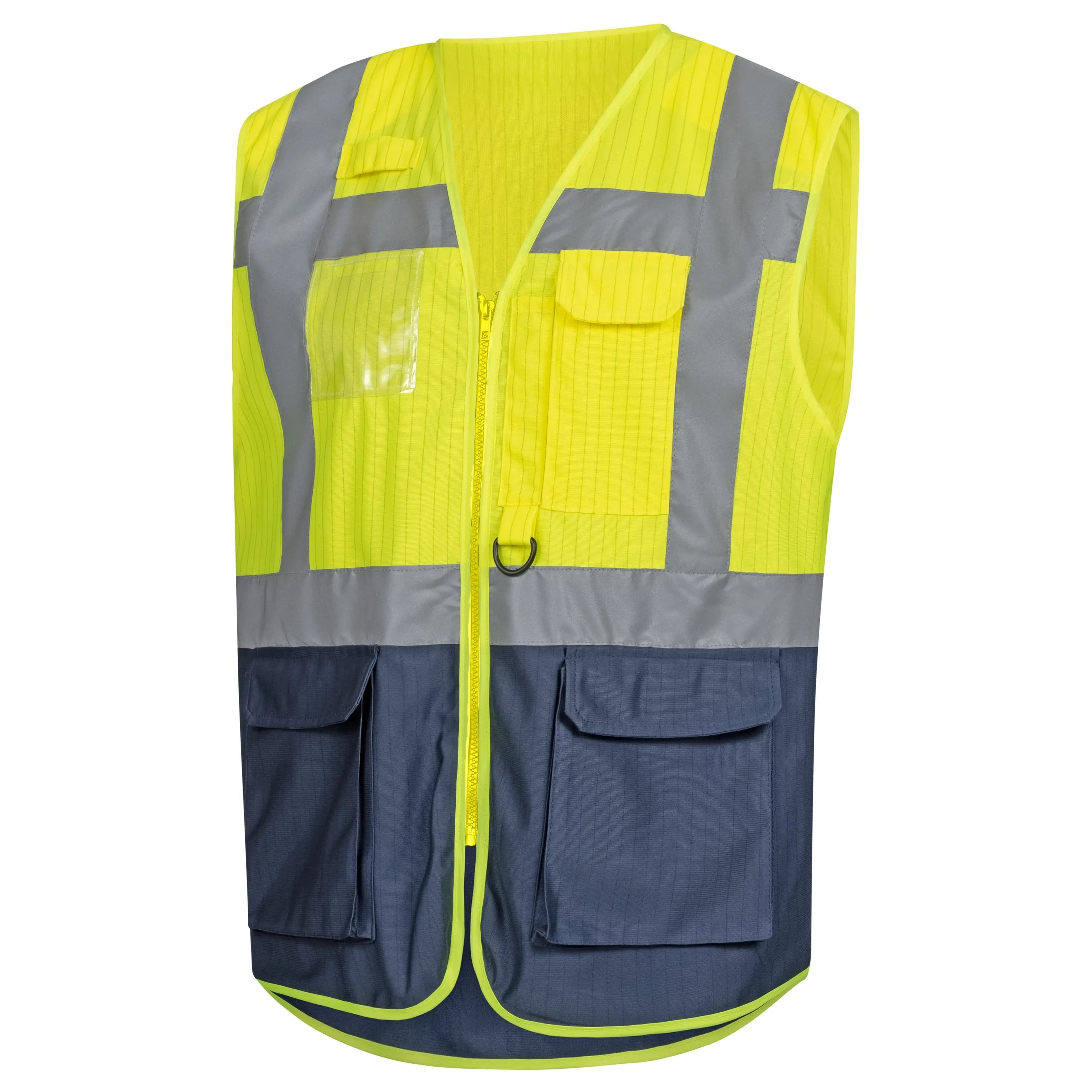 NITRAS Warnschutz-Weste, neongelb/marineblau (Farbcode: 4021), EN ISO 13688, EN ISO 20471, EN 1149 - KERA Arbeitsschutz