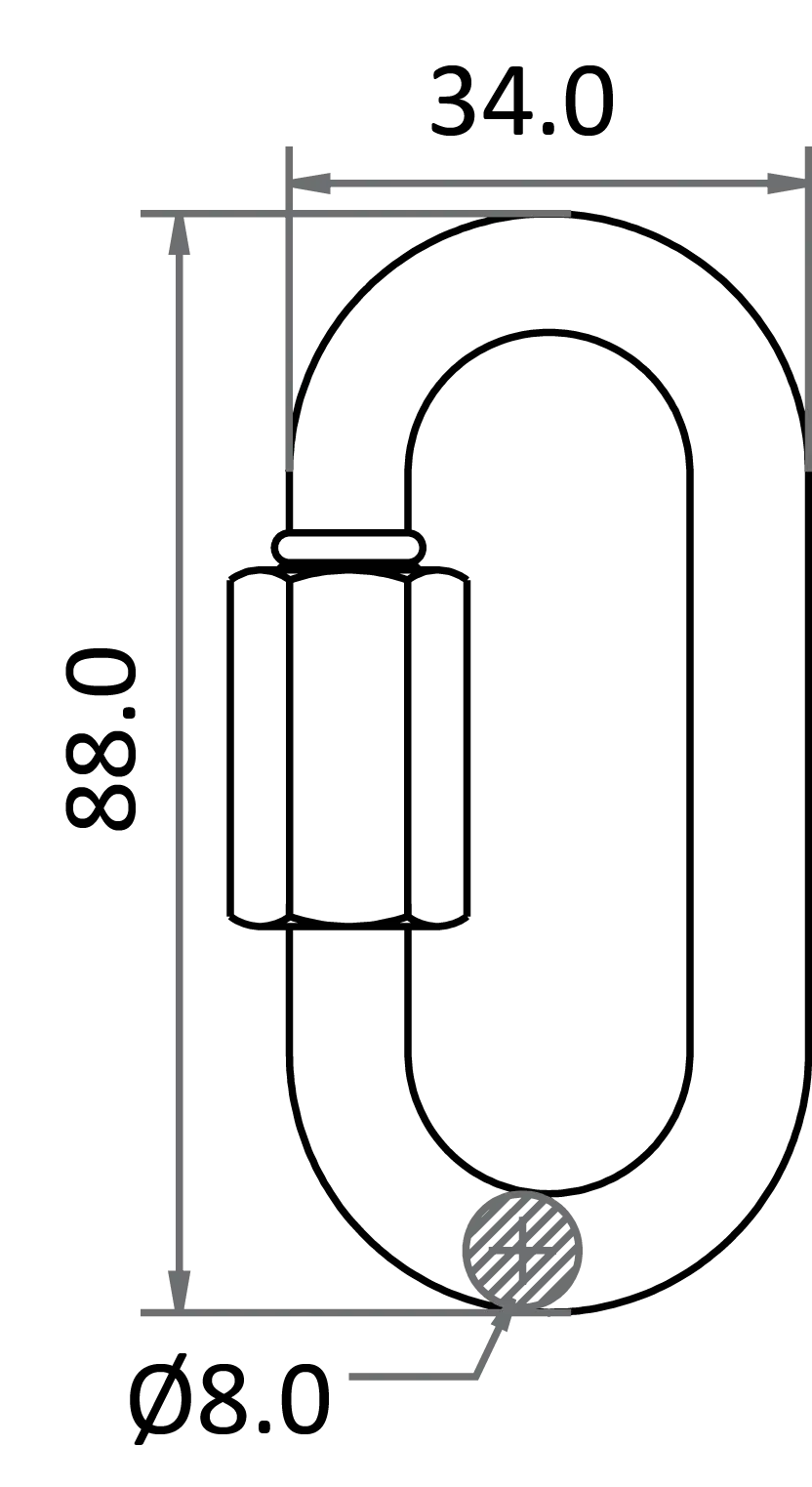 Ovaler Maillon Rapide